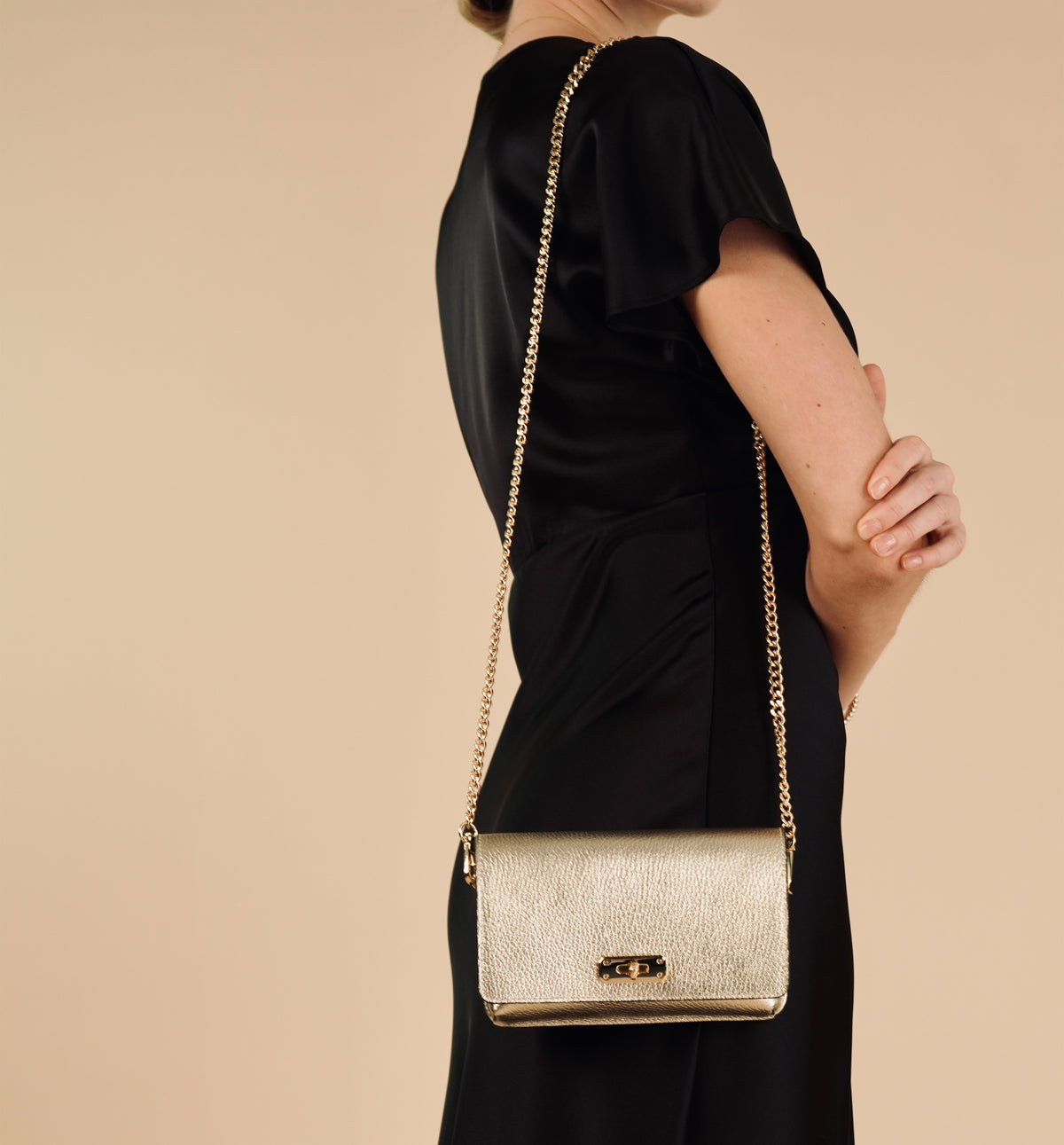 PRE ORDER: The Lyla Gold Leather Bag