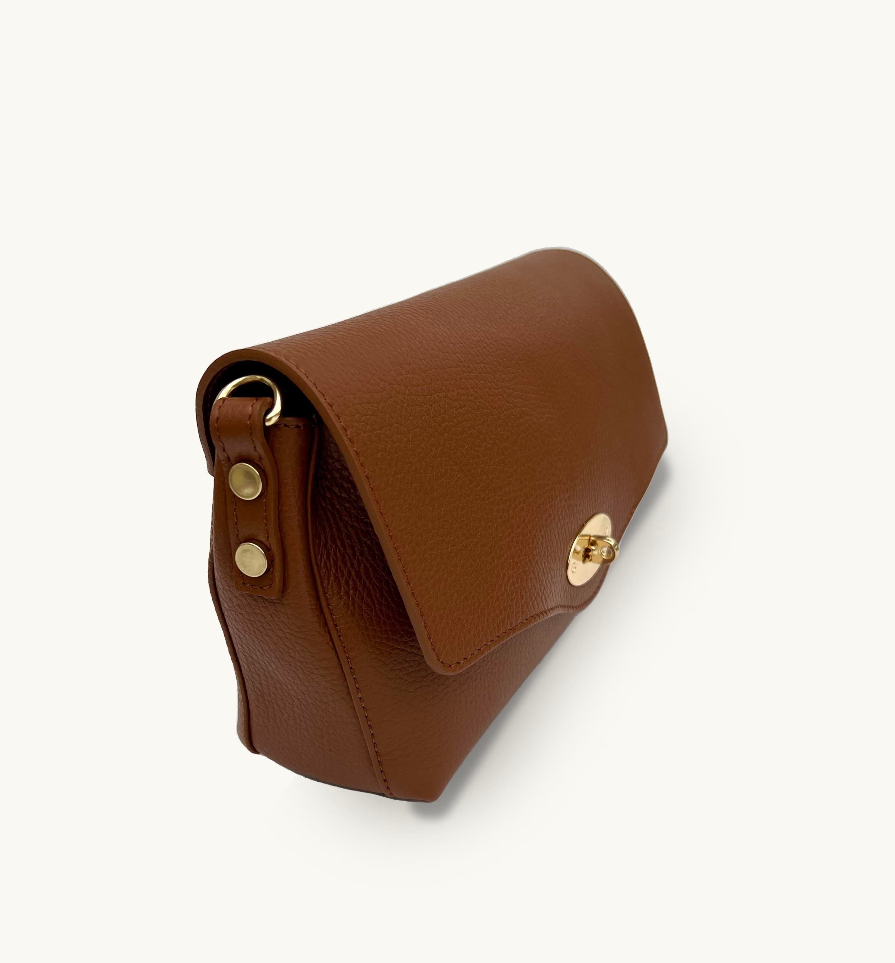 The Maddie Midi Tan Leather Bag