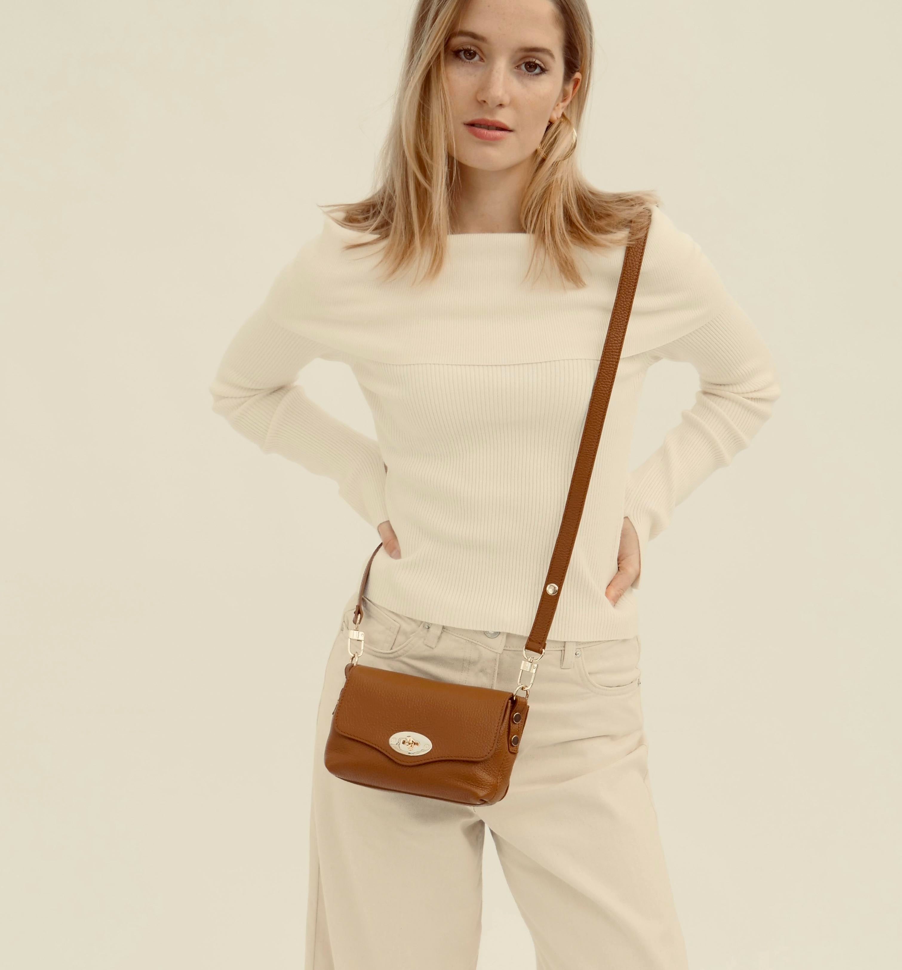 The Maddie Tan Leather Bag