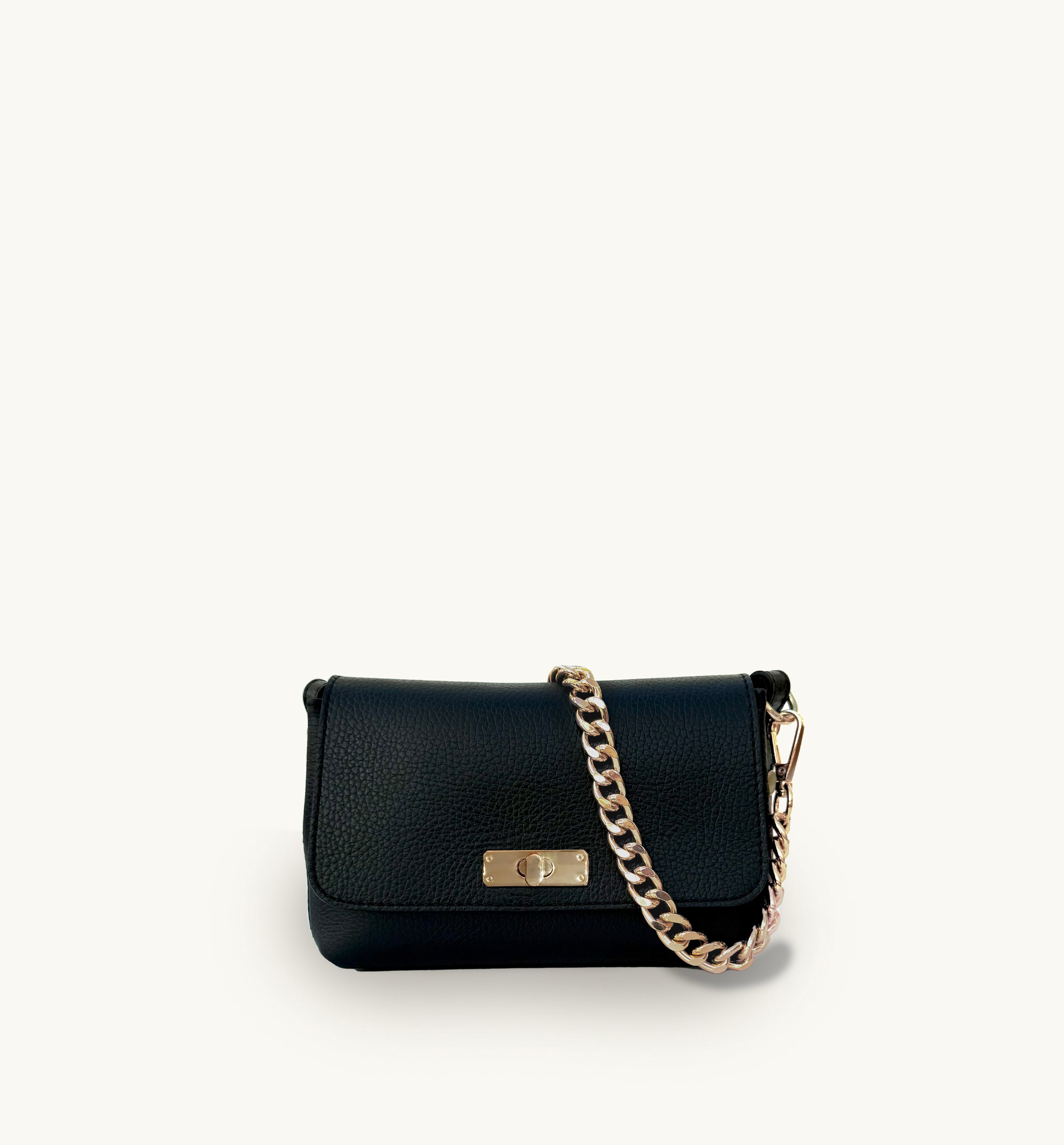 The Maisie Black Leather Bag