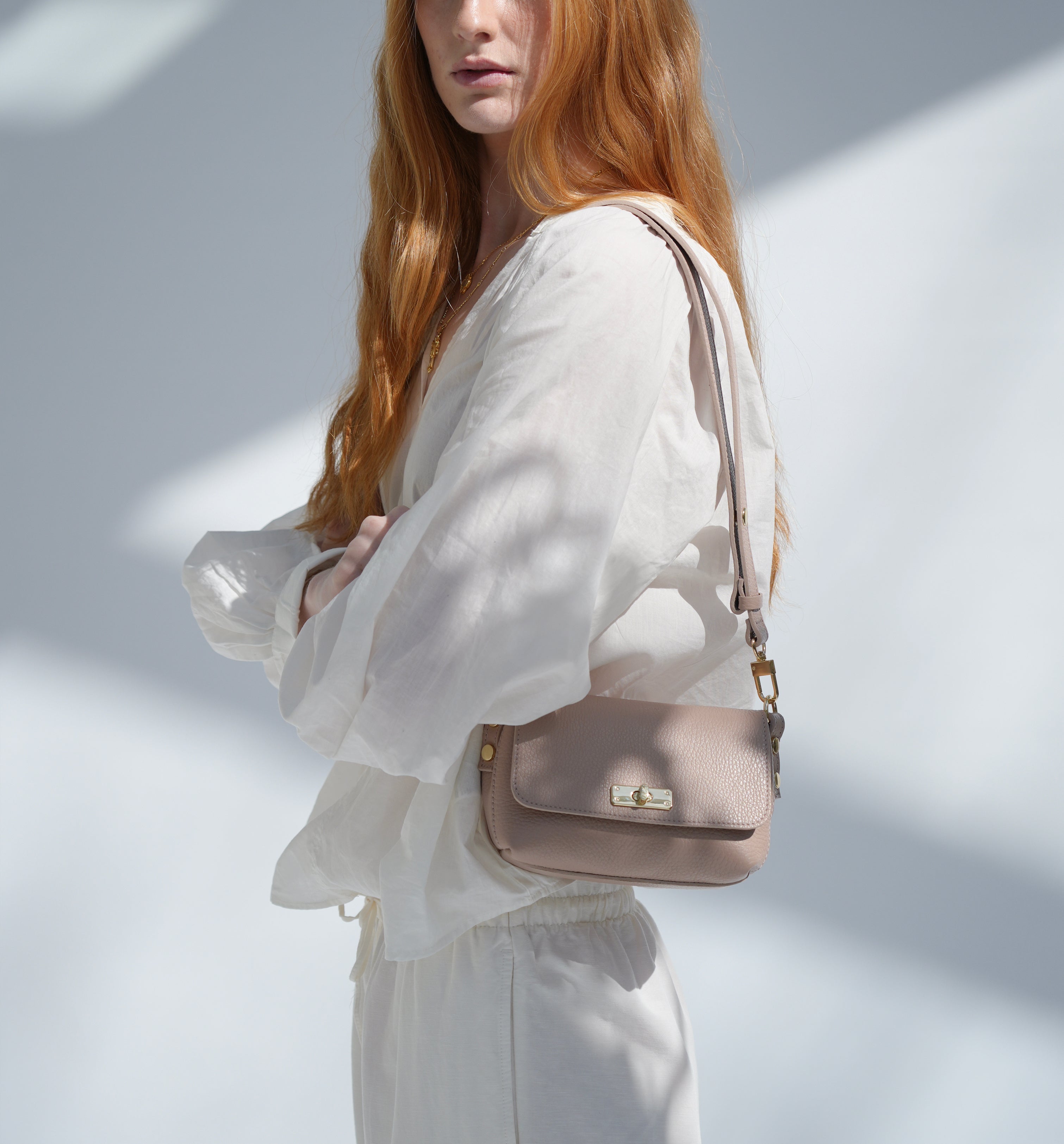 The Maisie Blush Leather Bag