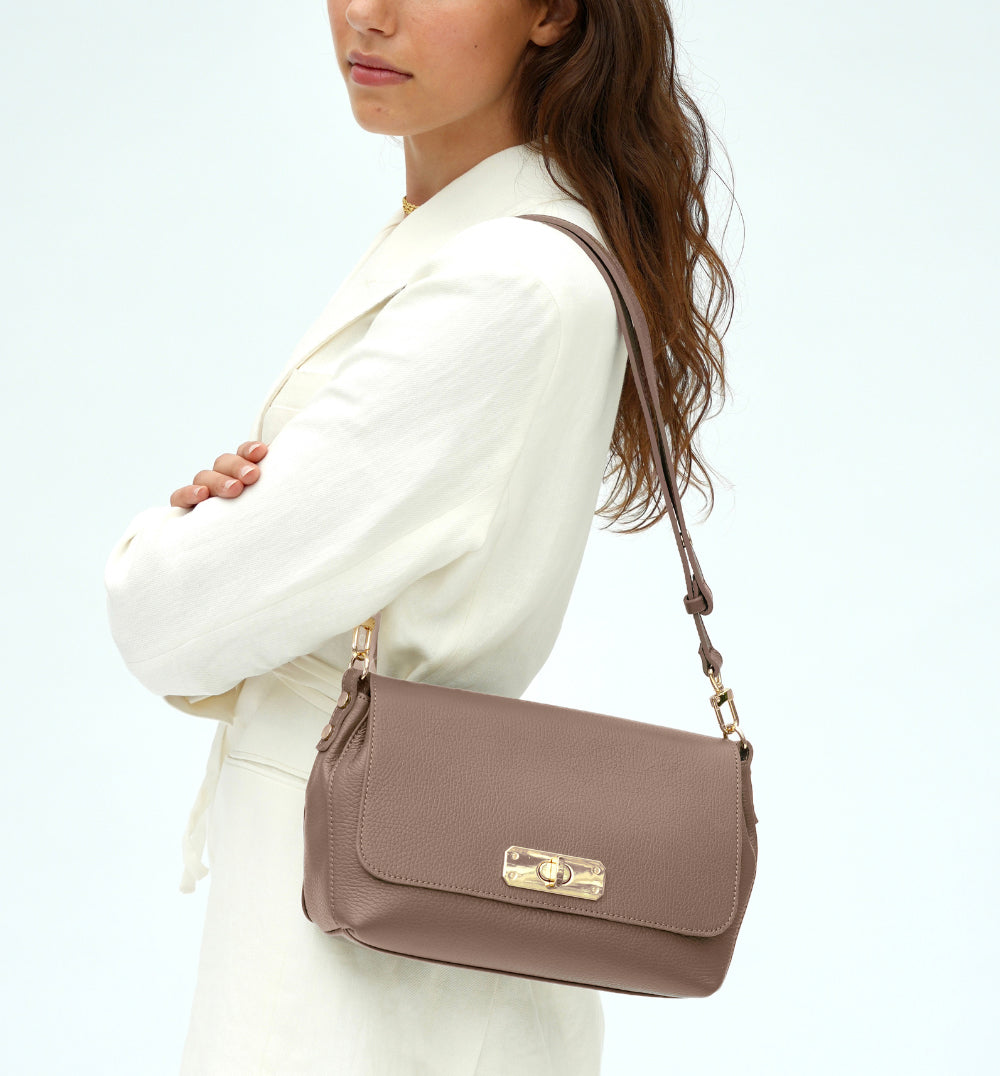 The Maisie Maxi Mink Leather Bag