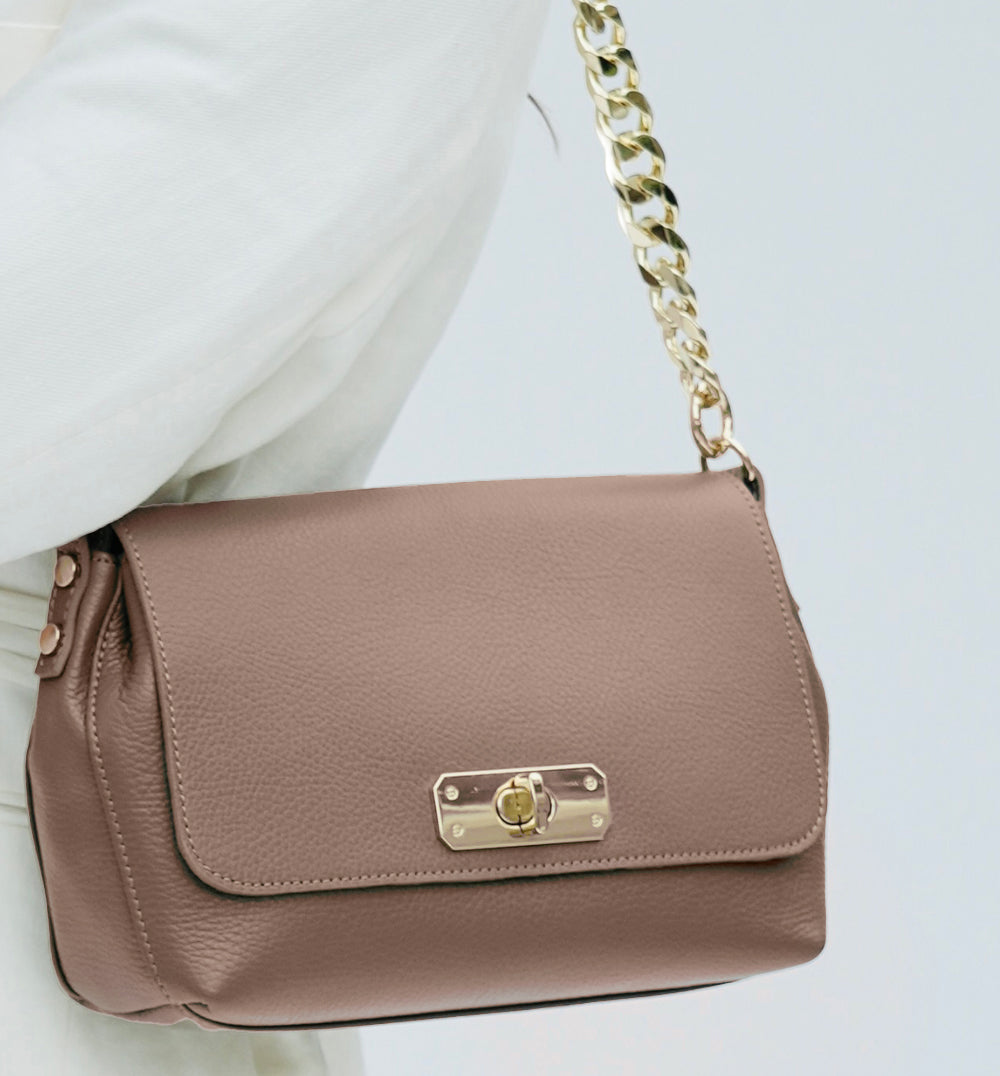 The Maisie Maxi Mink Leather Bag