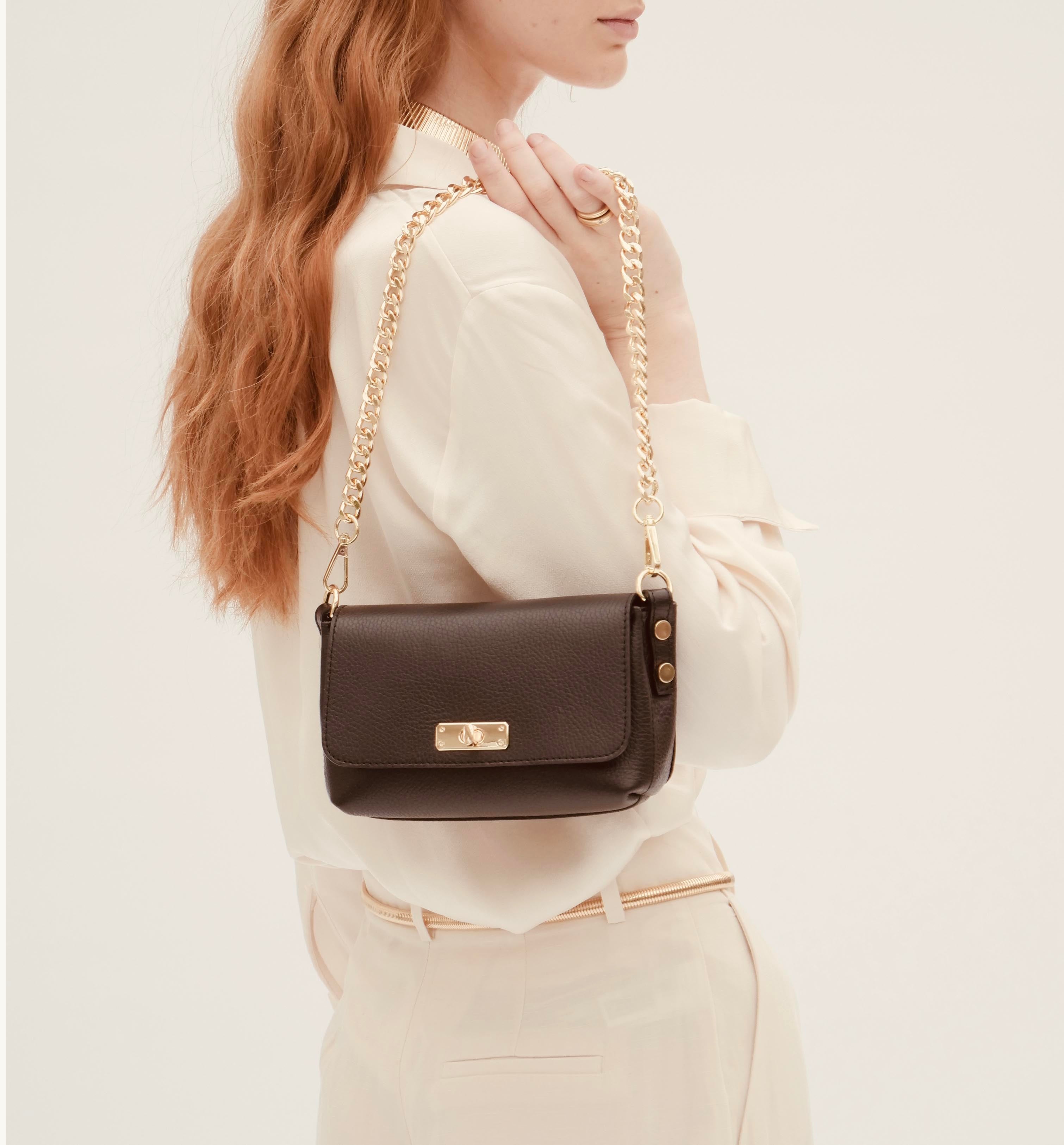 The Maisie Black Leather Bag