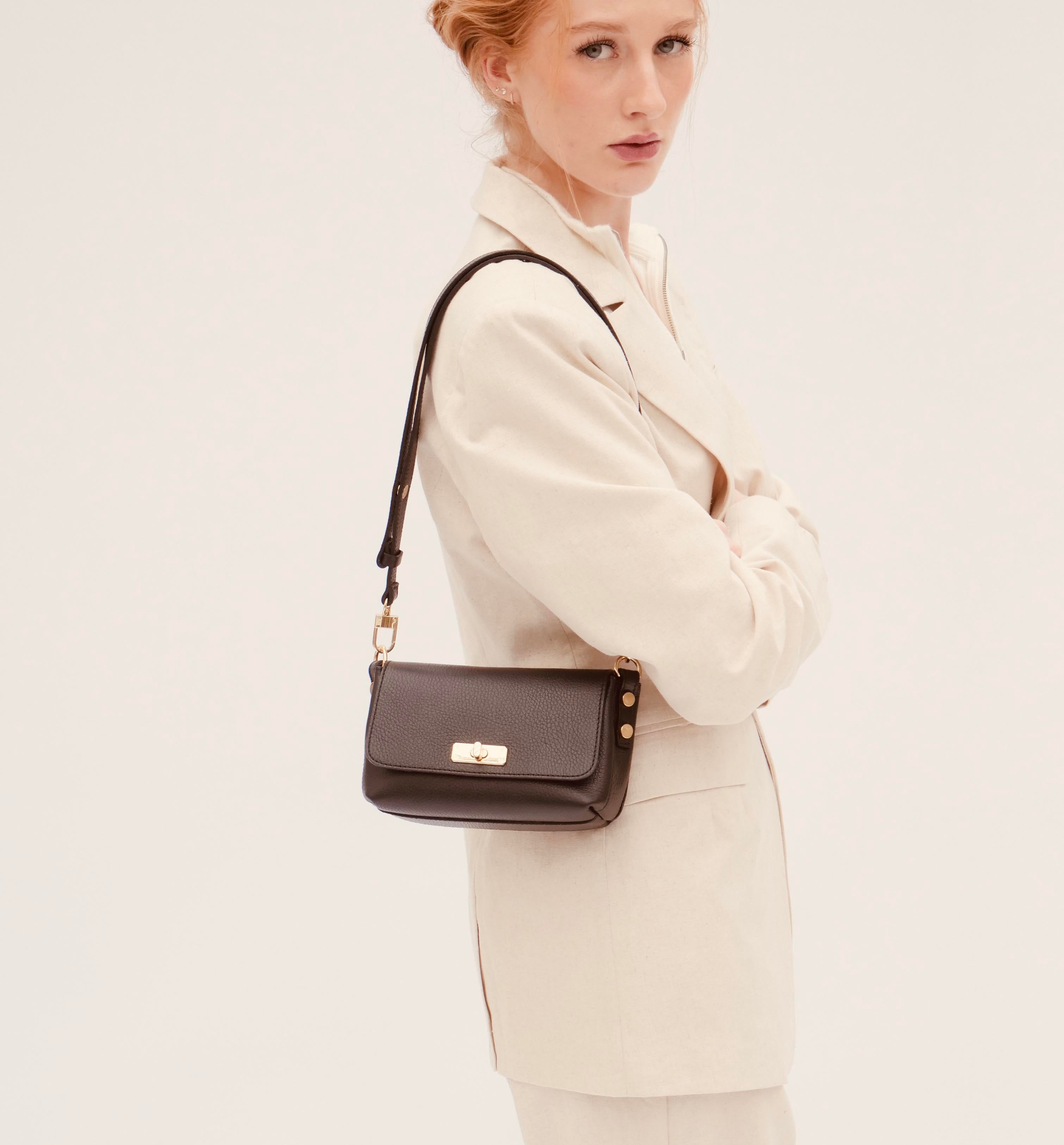 The Maisie Black Leather Bag