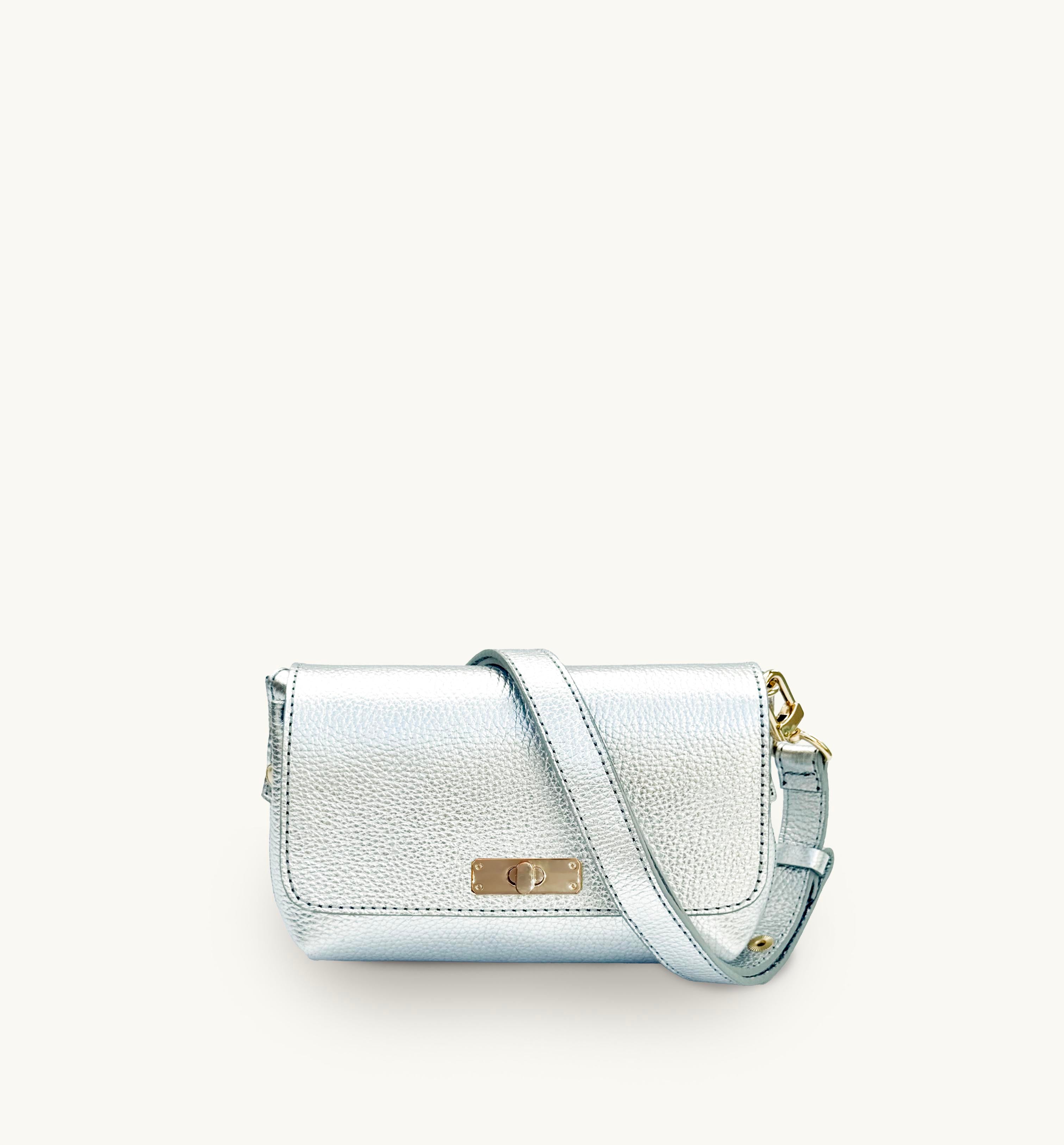 The Maisie Silver Leather Bag