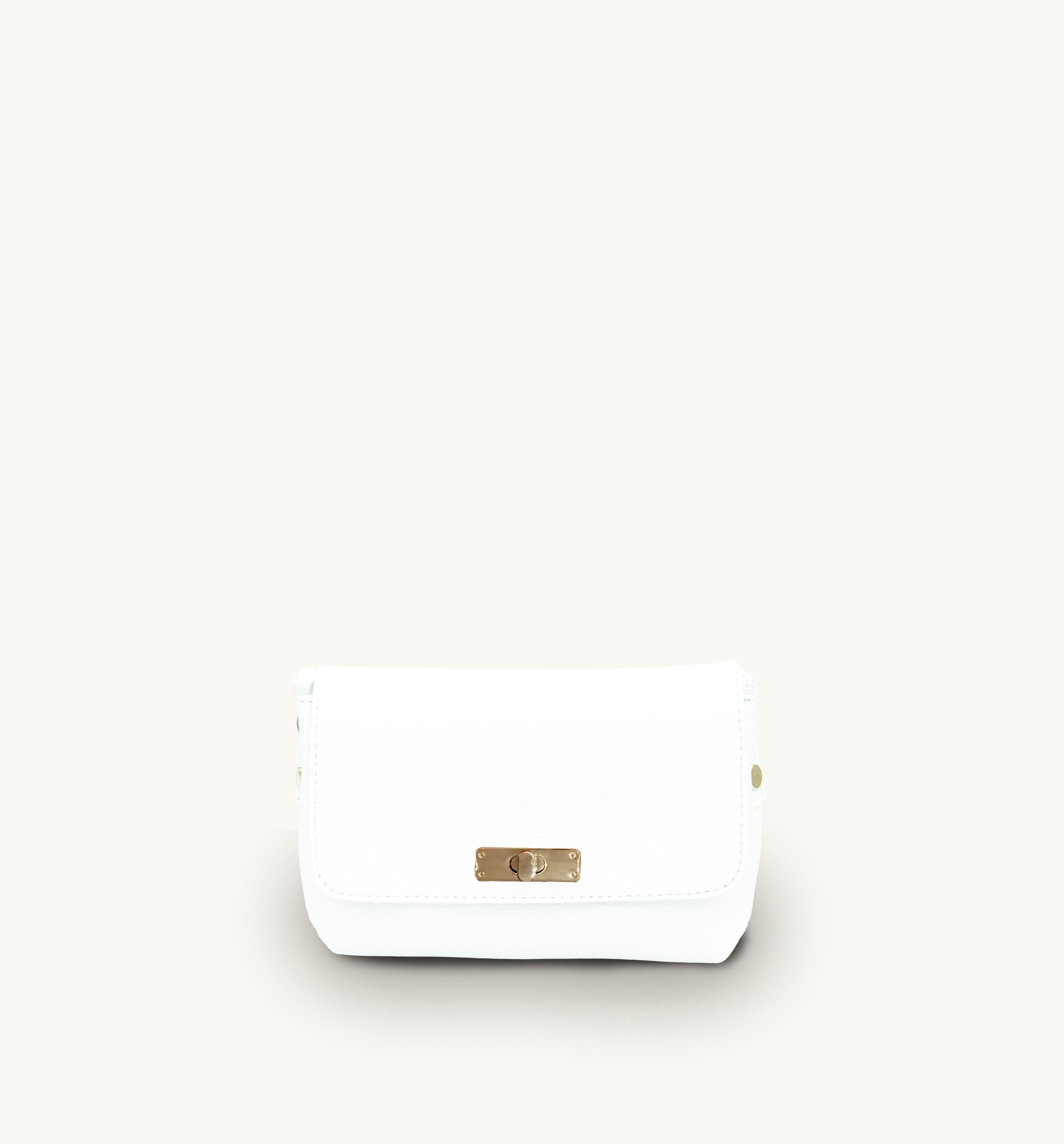 The Maisie White Leather Bag