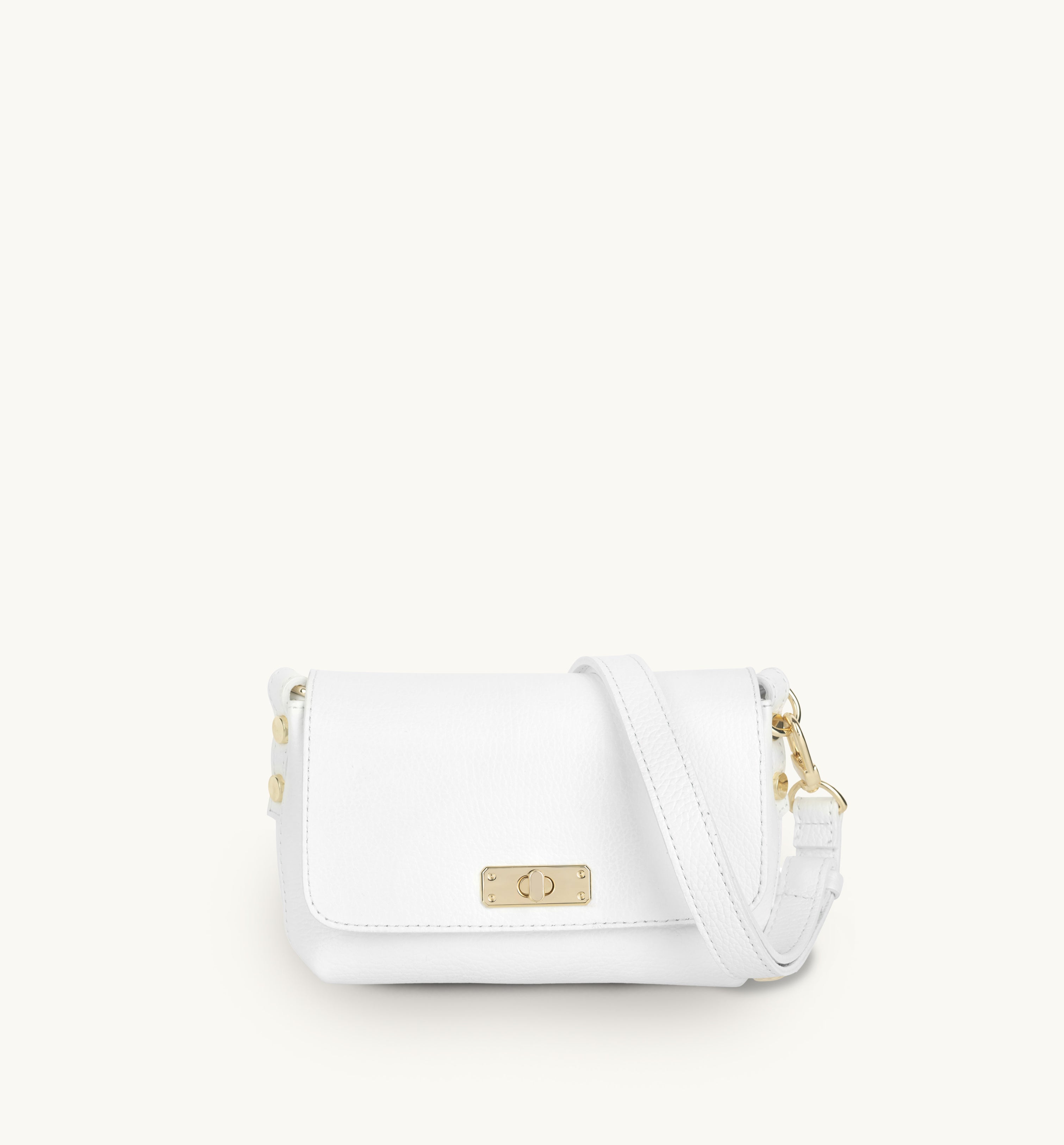 The Maisie White Leather Bag