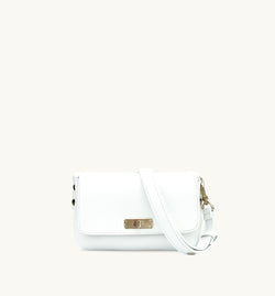 The Maisie White Leather Bag
