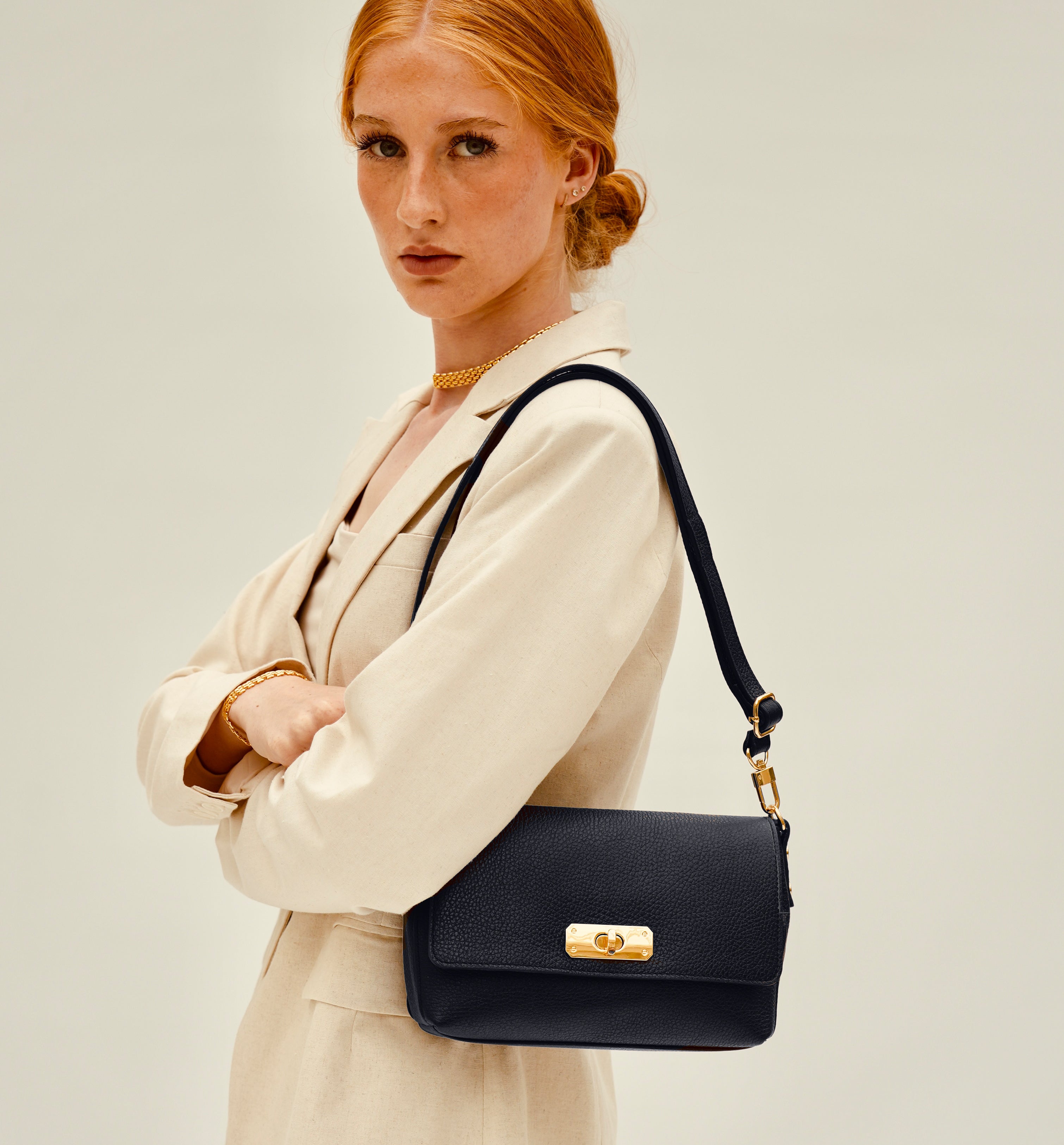 The Maisie Midi Leather Bag