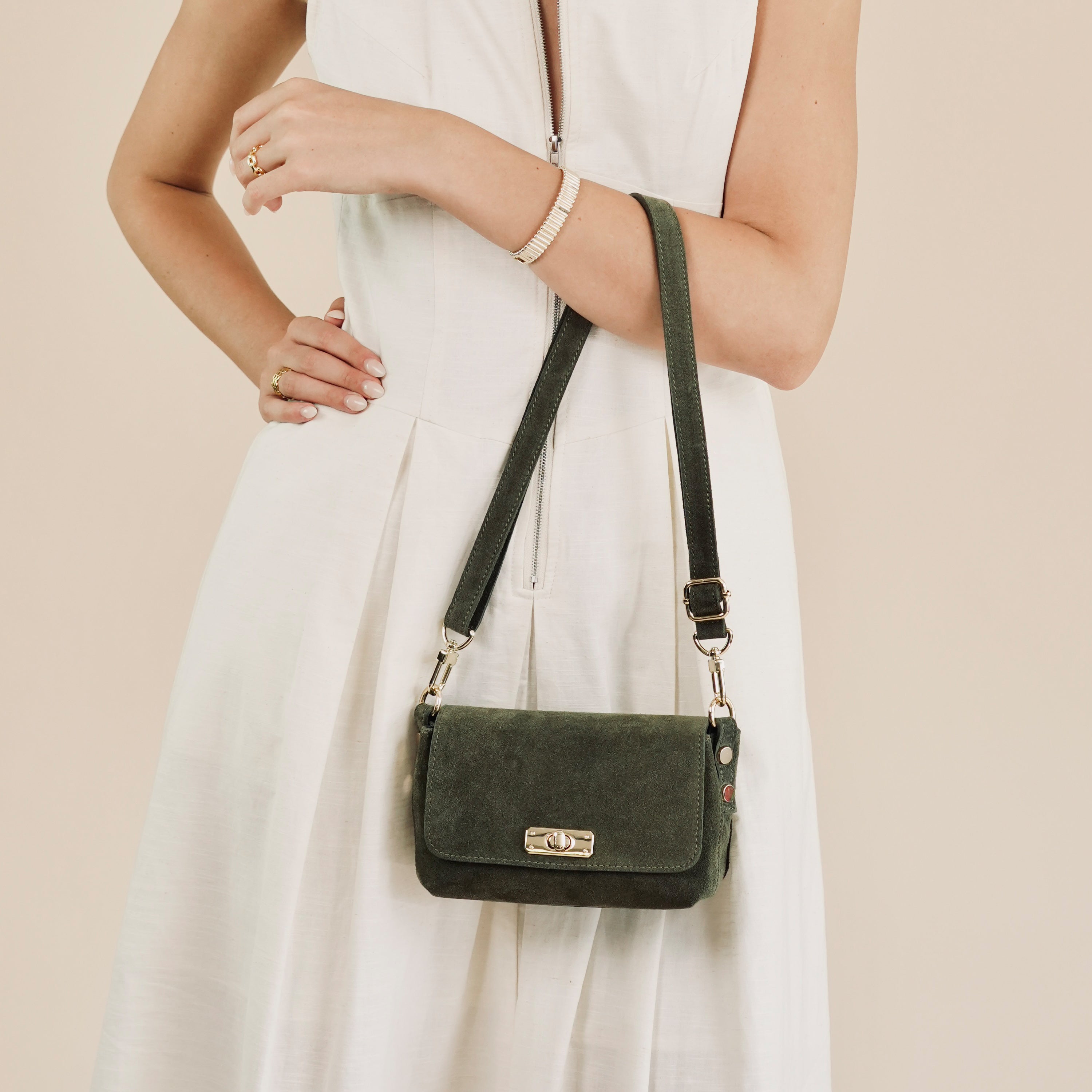 The Maisie Mini Suede Bag