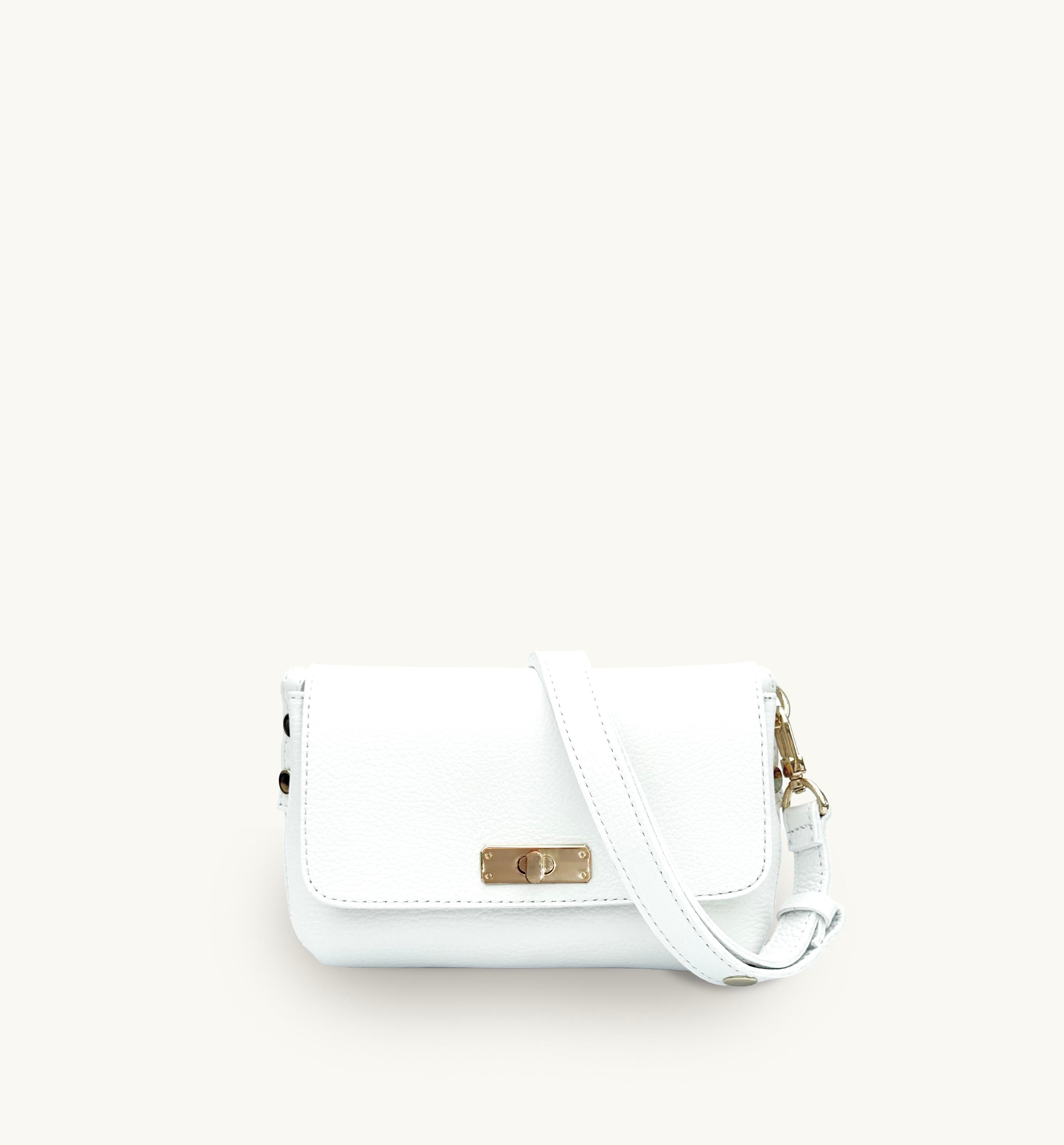 The Maisie White Leather Bag