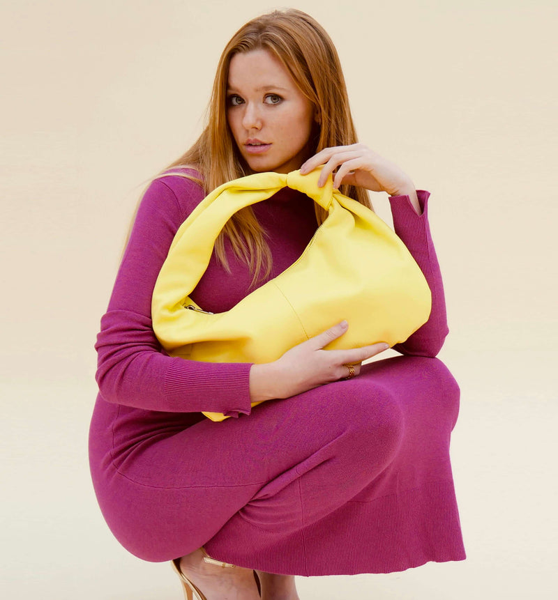 The Margot Lemon Leather Bag