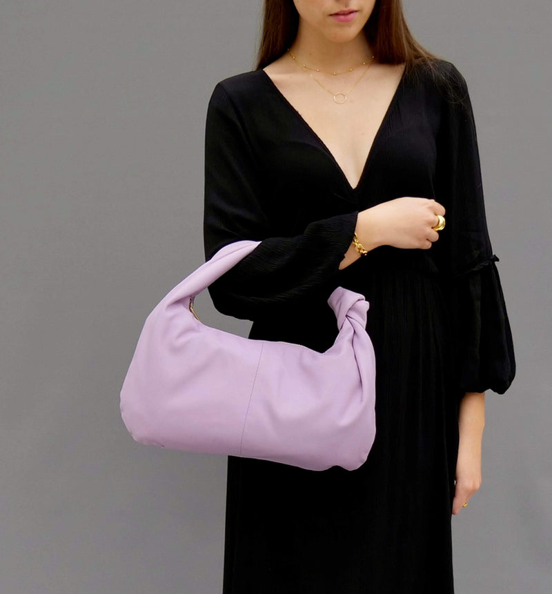 The Margot Lilac Leather Bag