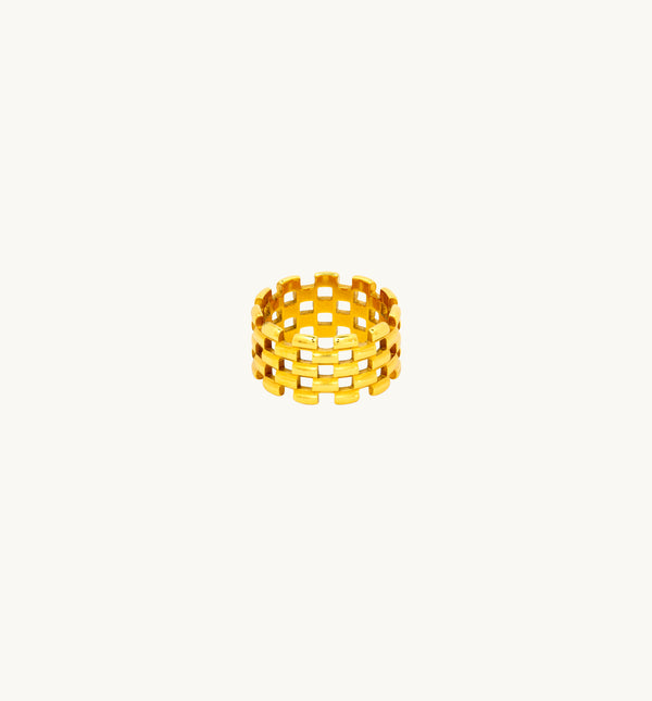 Gold Mesh Ring