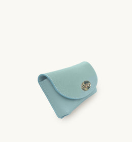 The Mila Pale Blue Leather Phone Bag