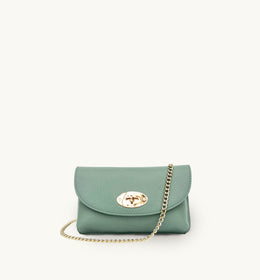 Apatchy The Mila Mint Leather Phone Bag