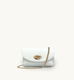 Apatchy The Mila White Leather Phone Bag