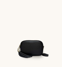 Apatchy Mini Black Leather Phone Bag