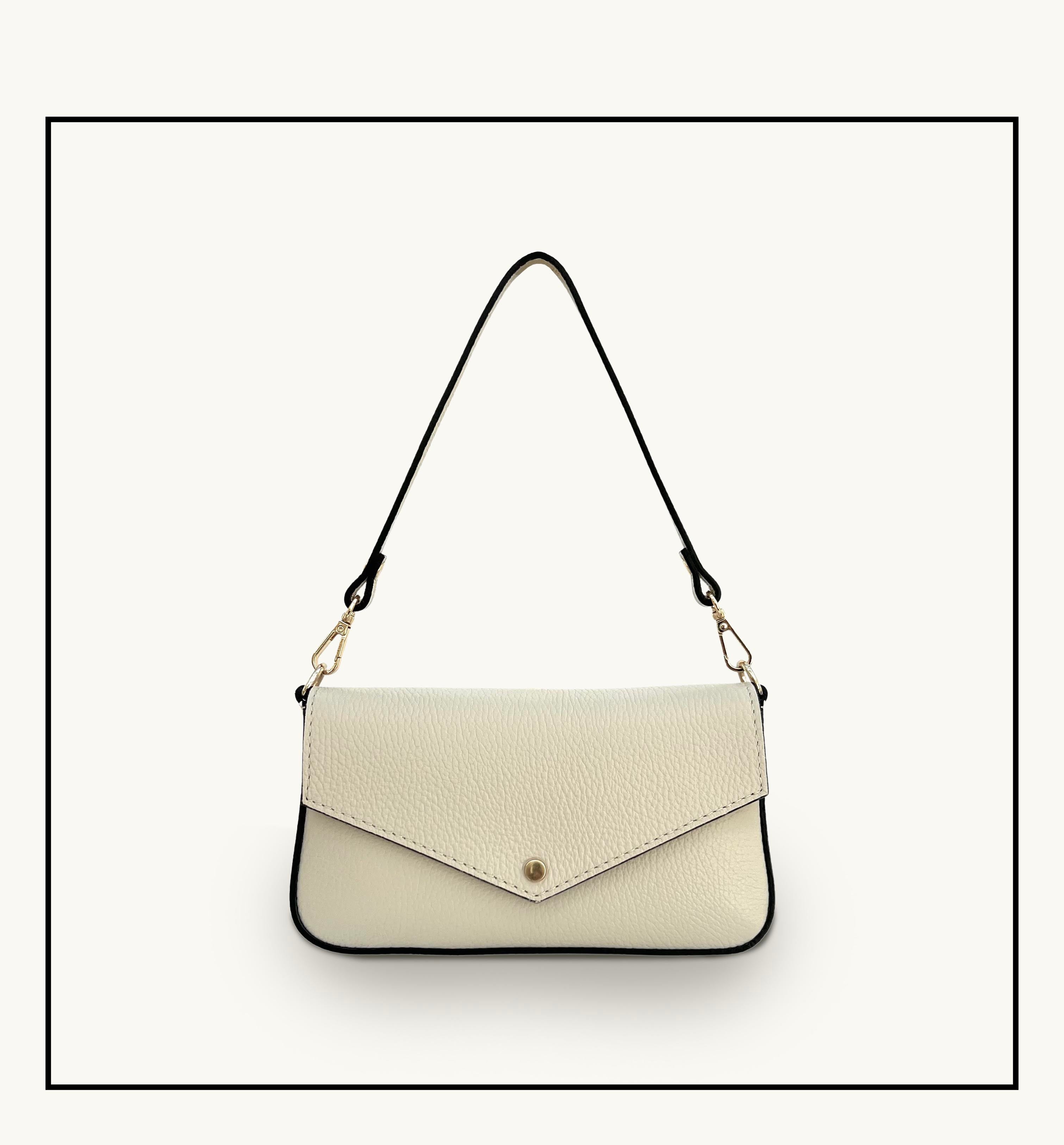 The Munro Stone Leather Shoulder Bag