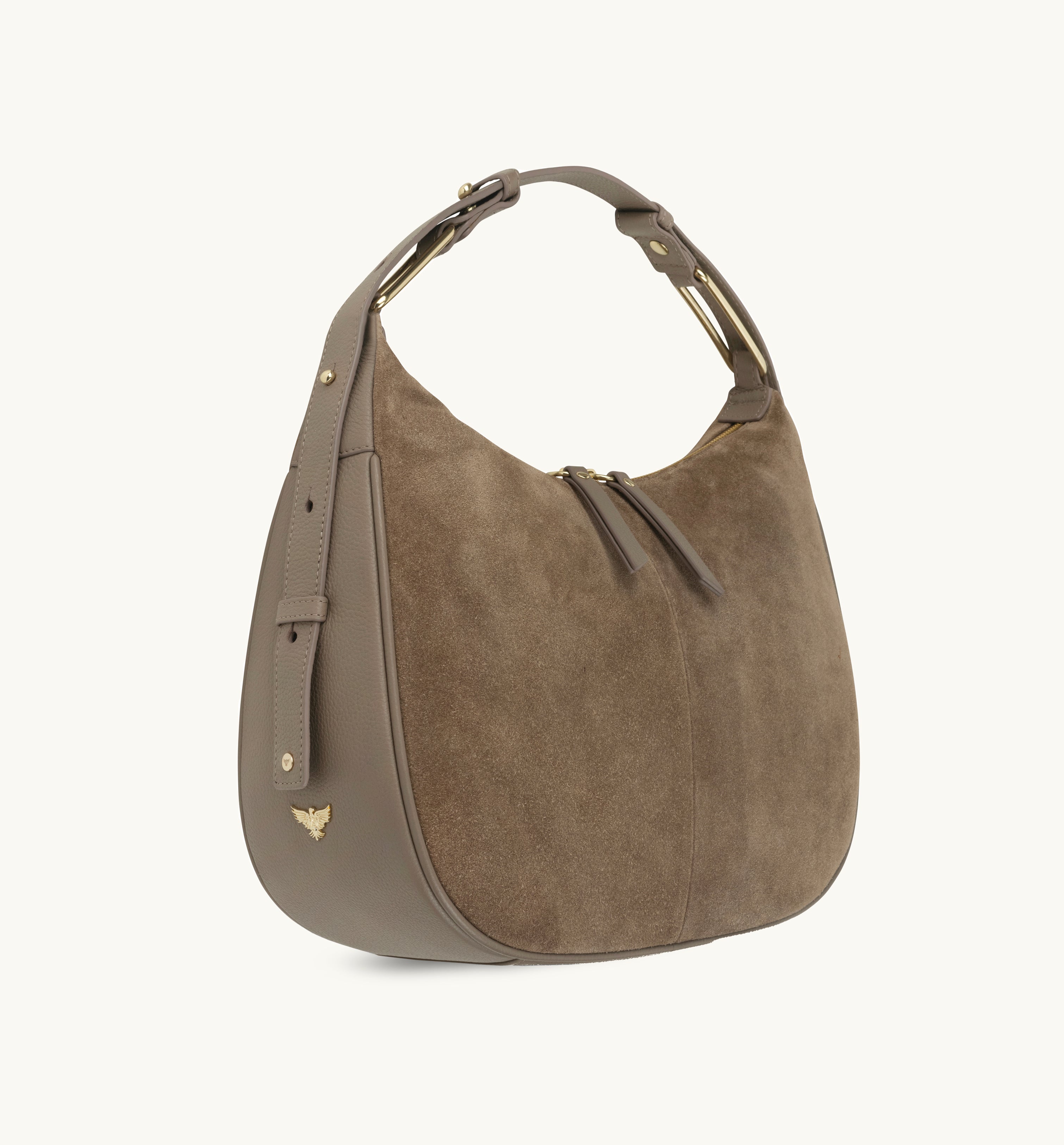 The Charlie Mushroom Suede Bag