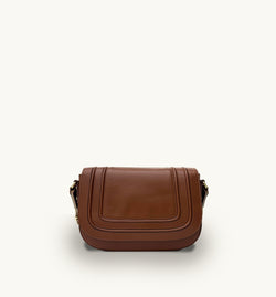 The Mimi Midi Tan Leather Bag