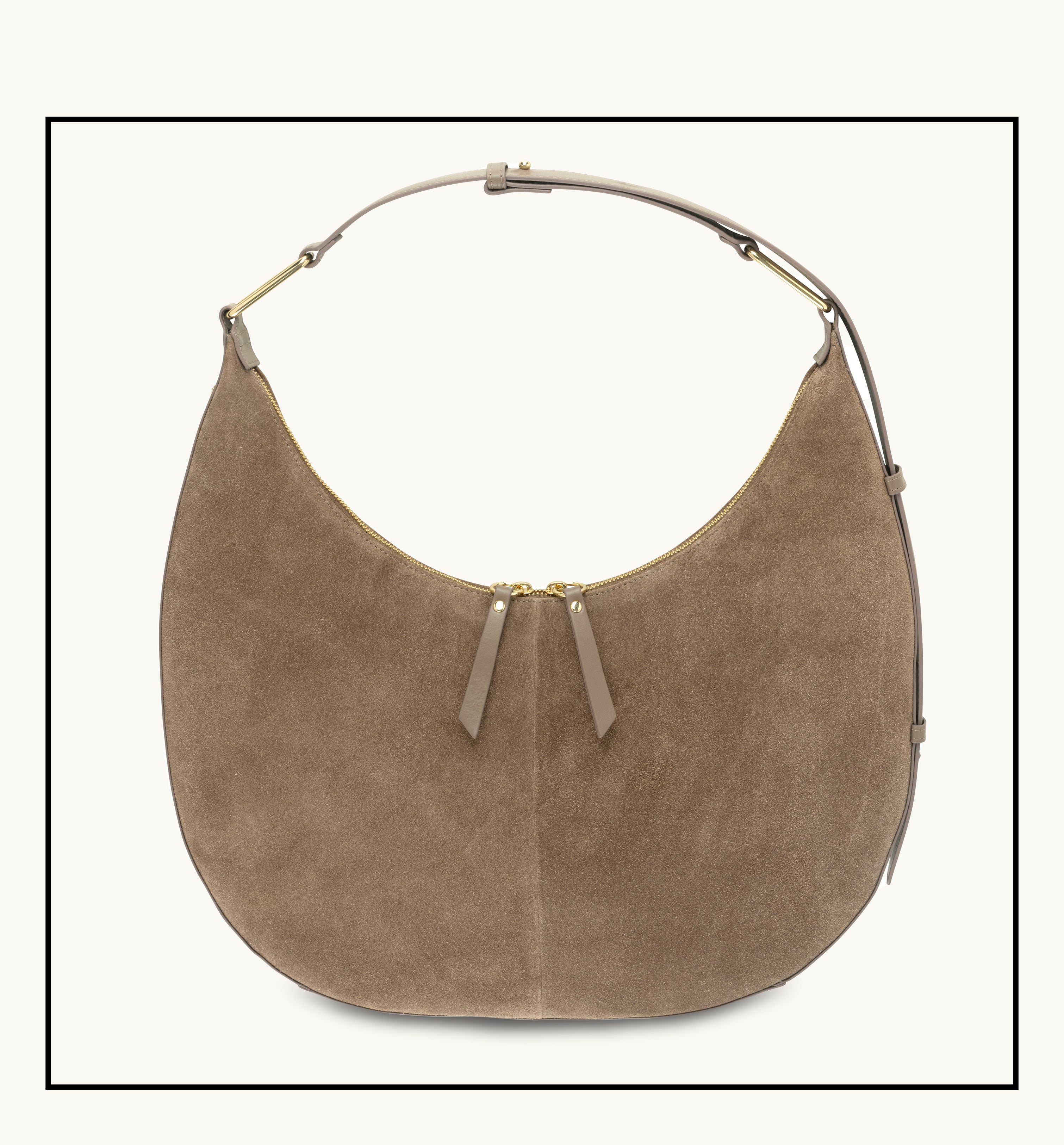 The Nora Mushroom Suede Bag