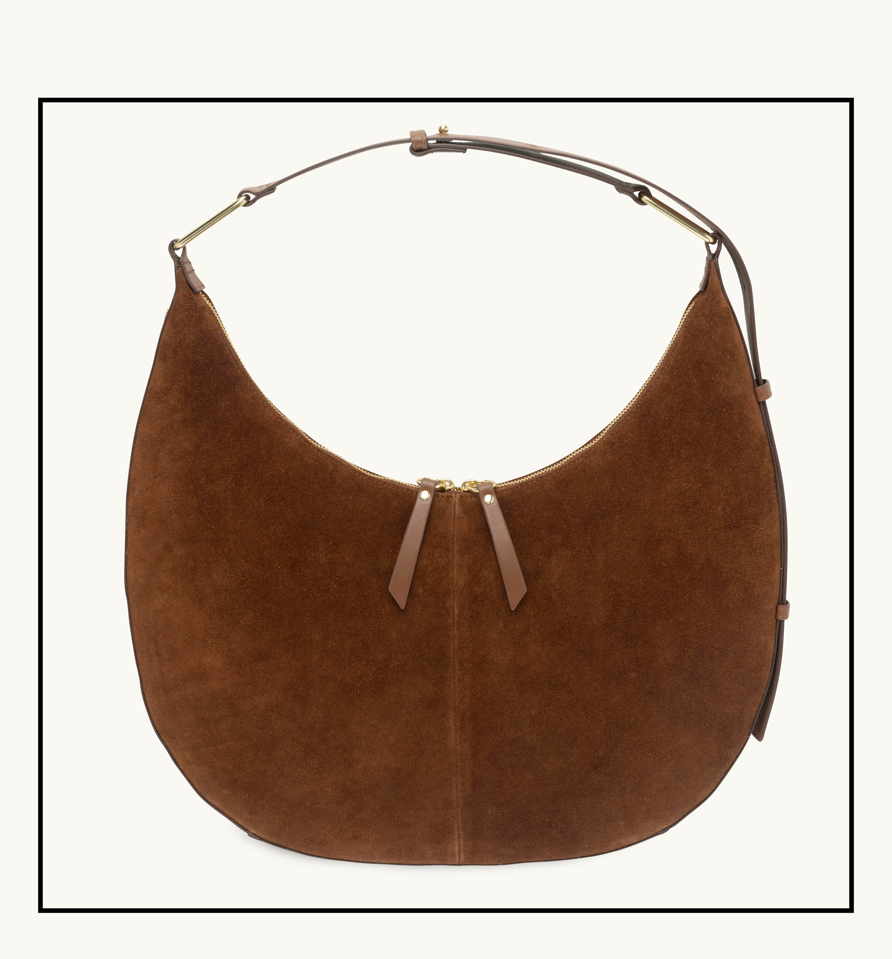 The Nora Tan Suede Bag