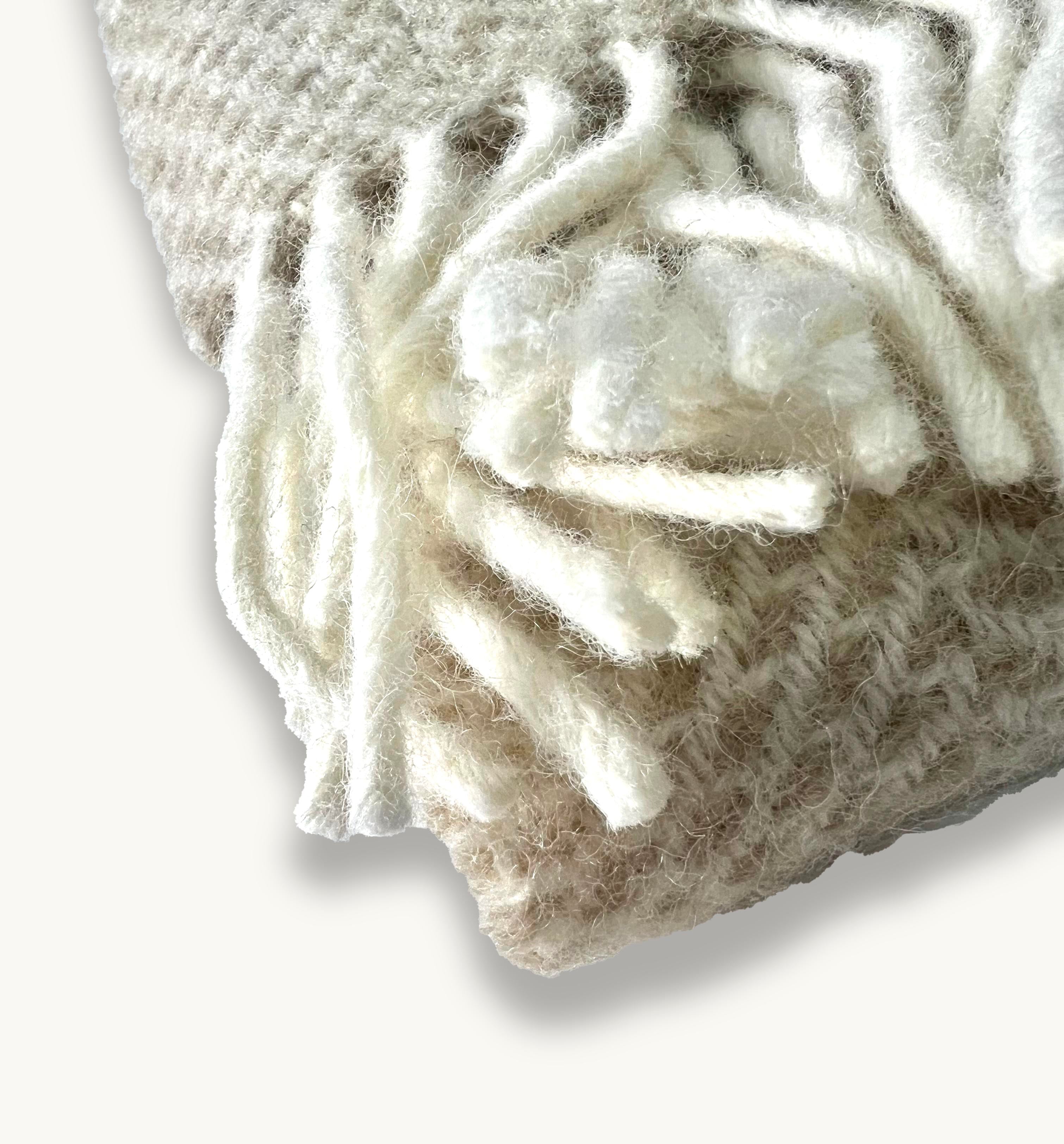 Oatmeal Wool Throw