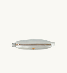Medium Leather Silver Beauty Bag