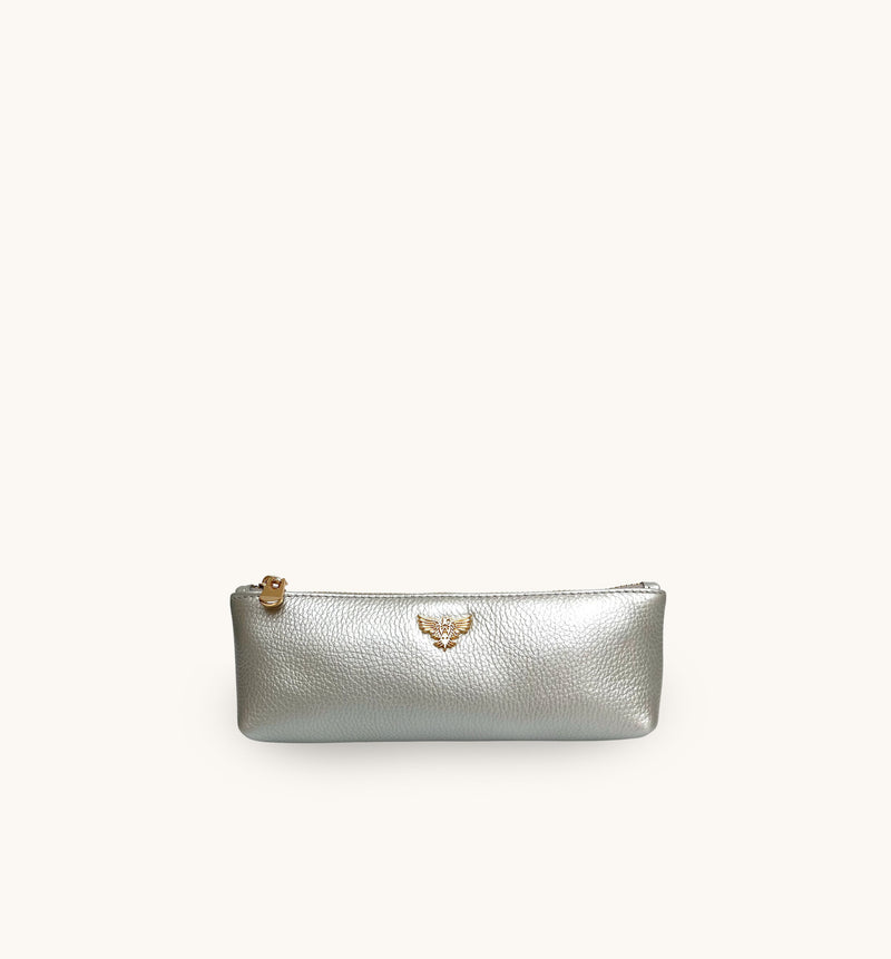 Silver Leather Case