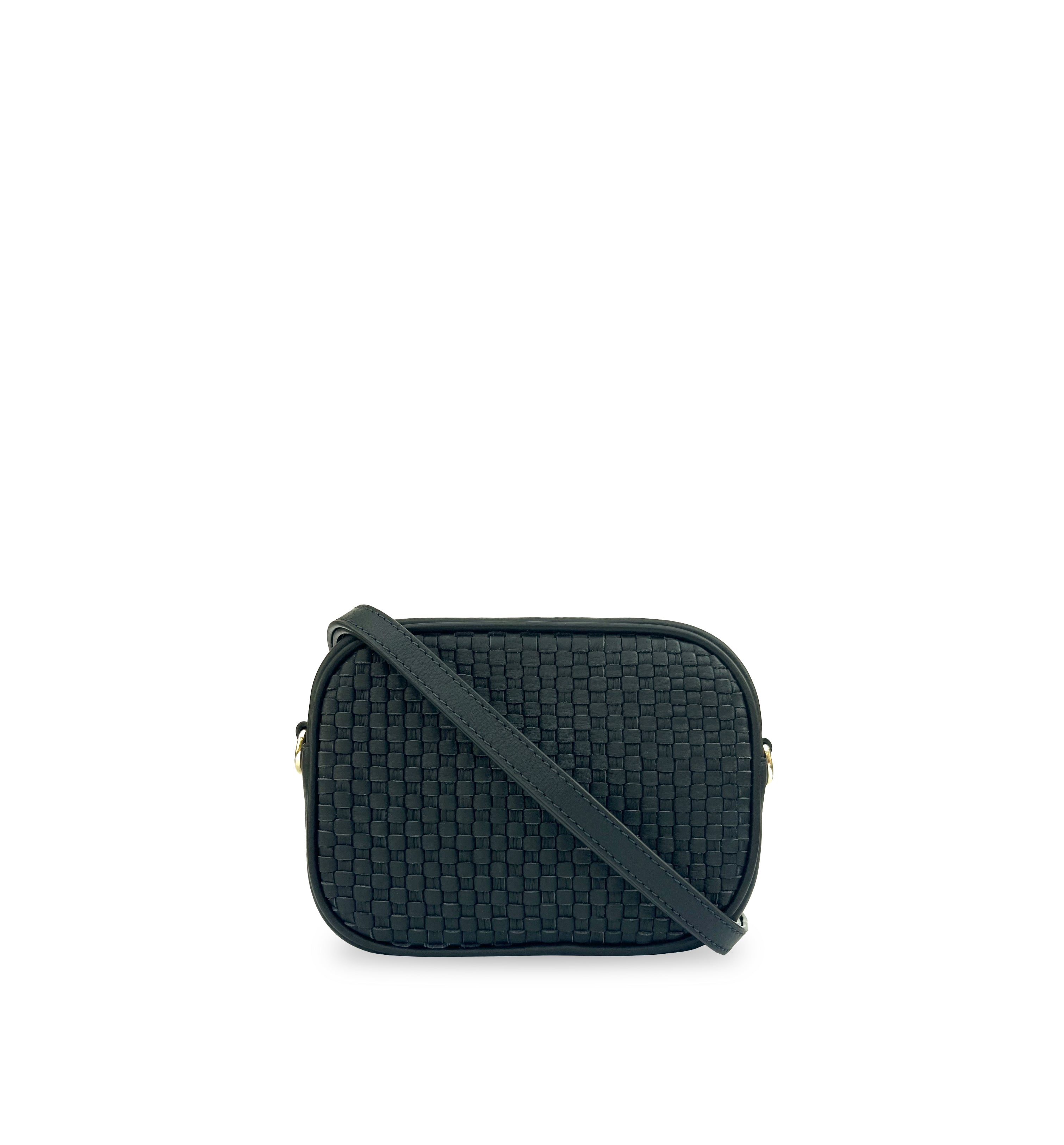 The Penelope Woven Leather Camera Bag