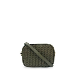 The Penelope Woven Leather Camera Bag