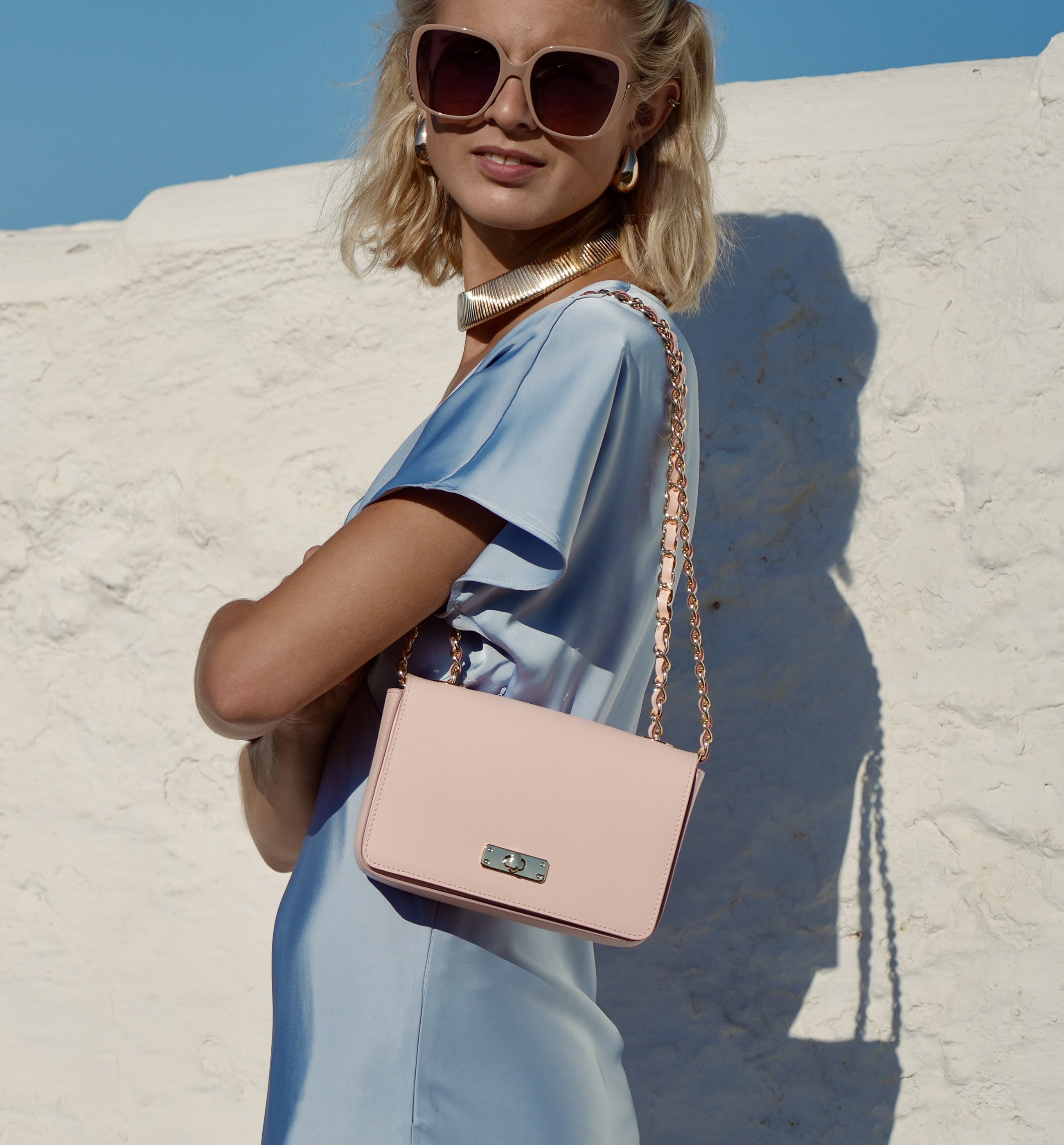 The Grace Pink Leather Bag
