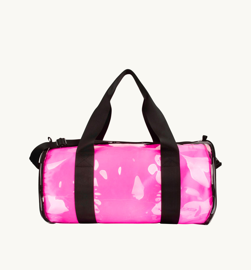 Kit Bag With Neon Pink Satin Liner