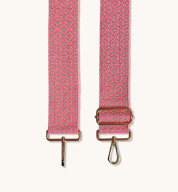 Apatchy Neon Pink Cross-Stitch Strap