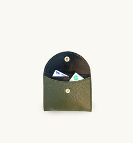 Olive Green Leather Purse