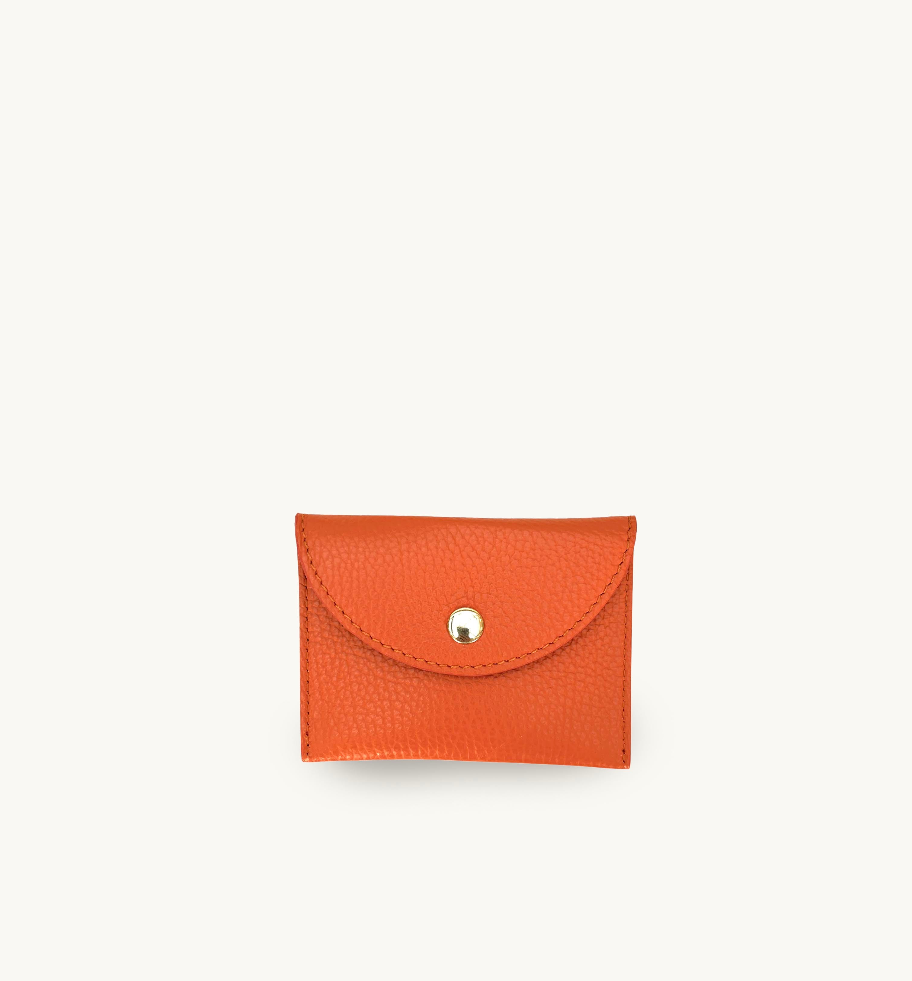 Orange Leather Purse