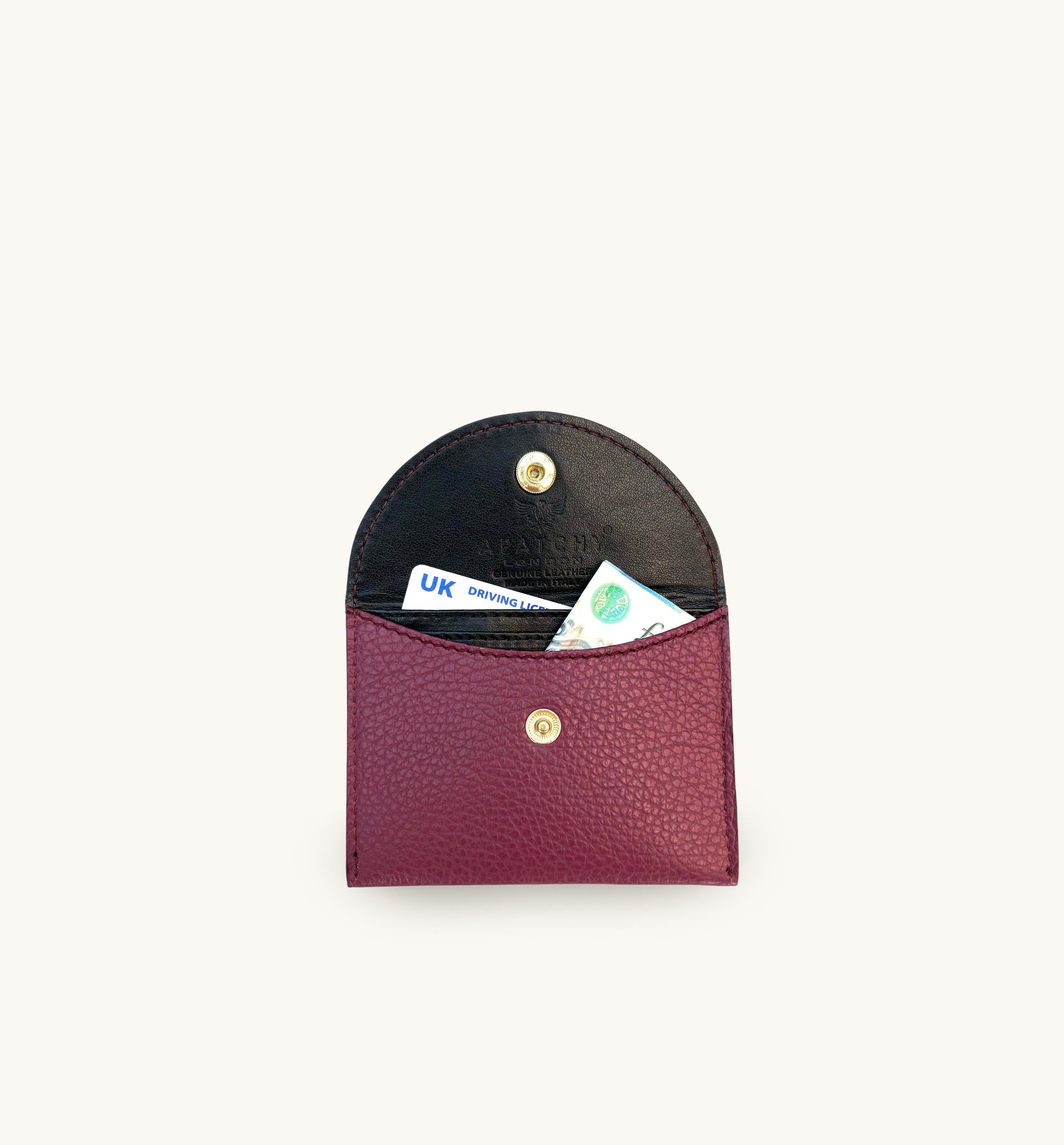 Plum Leather Purse