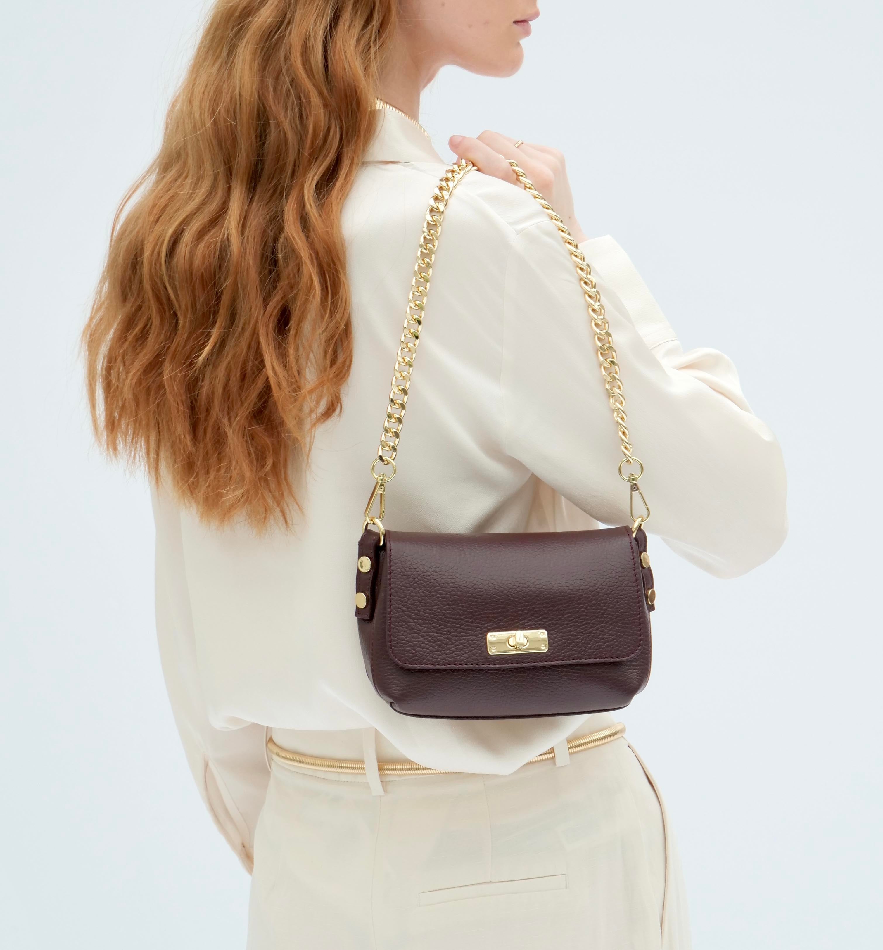The Maisie Burgundy Leather Bag