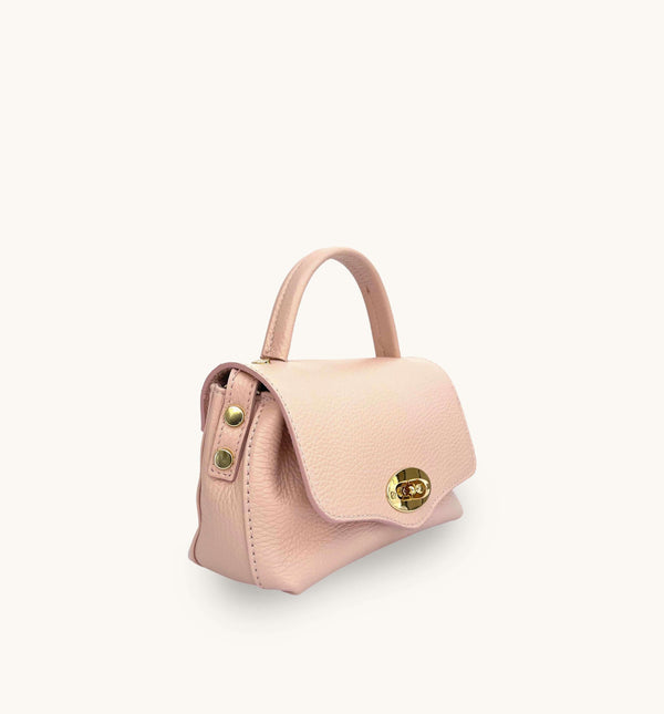The Rachel Pale Pink Leather Bag
