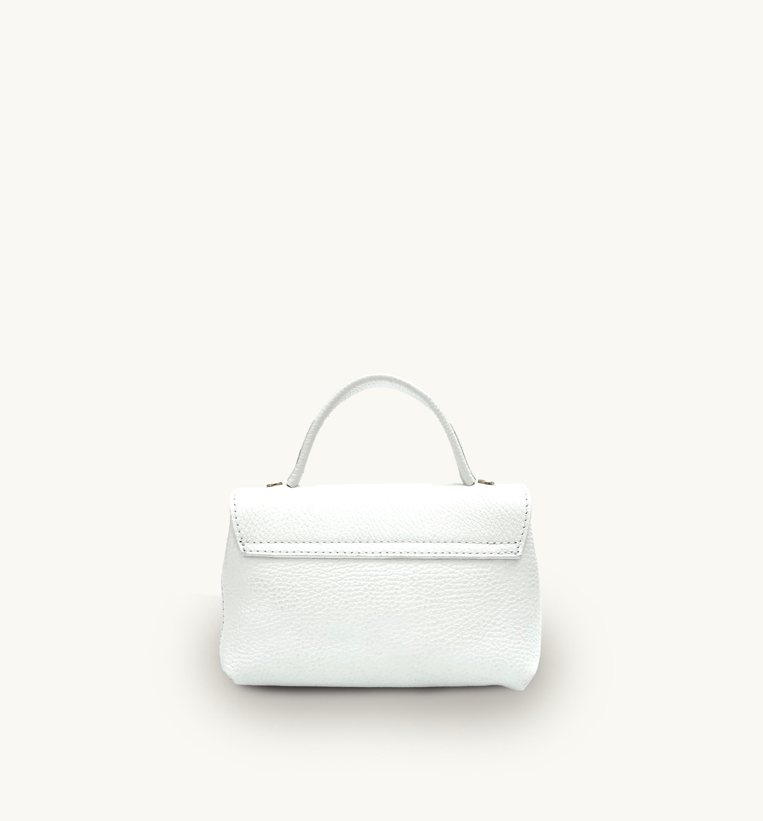 The Rachel White Leather Bag