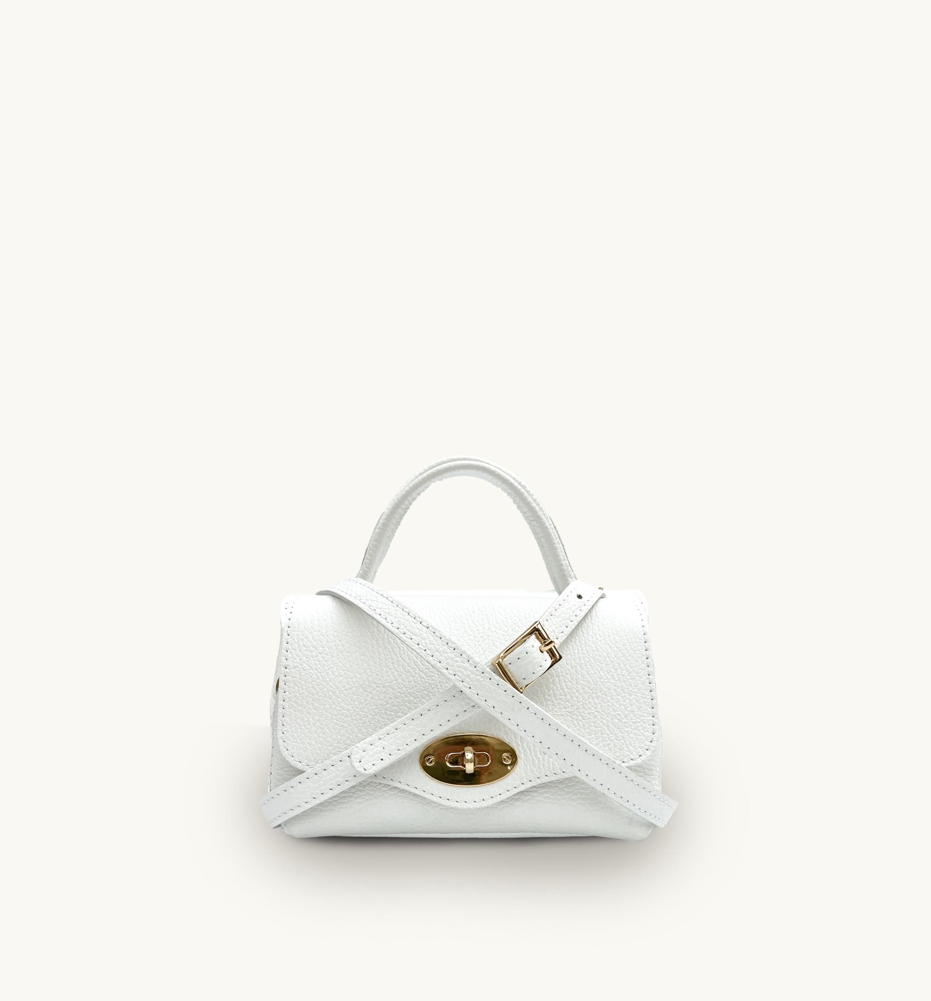 The Rachel White Leather Bag