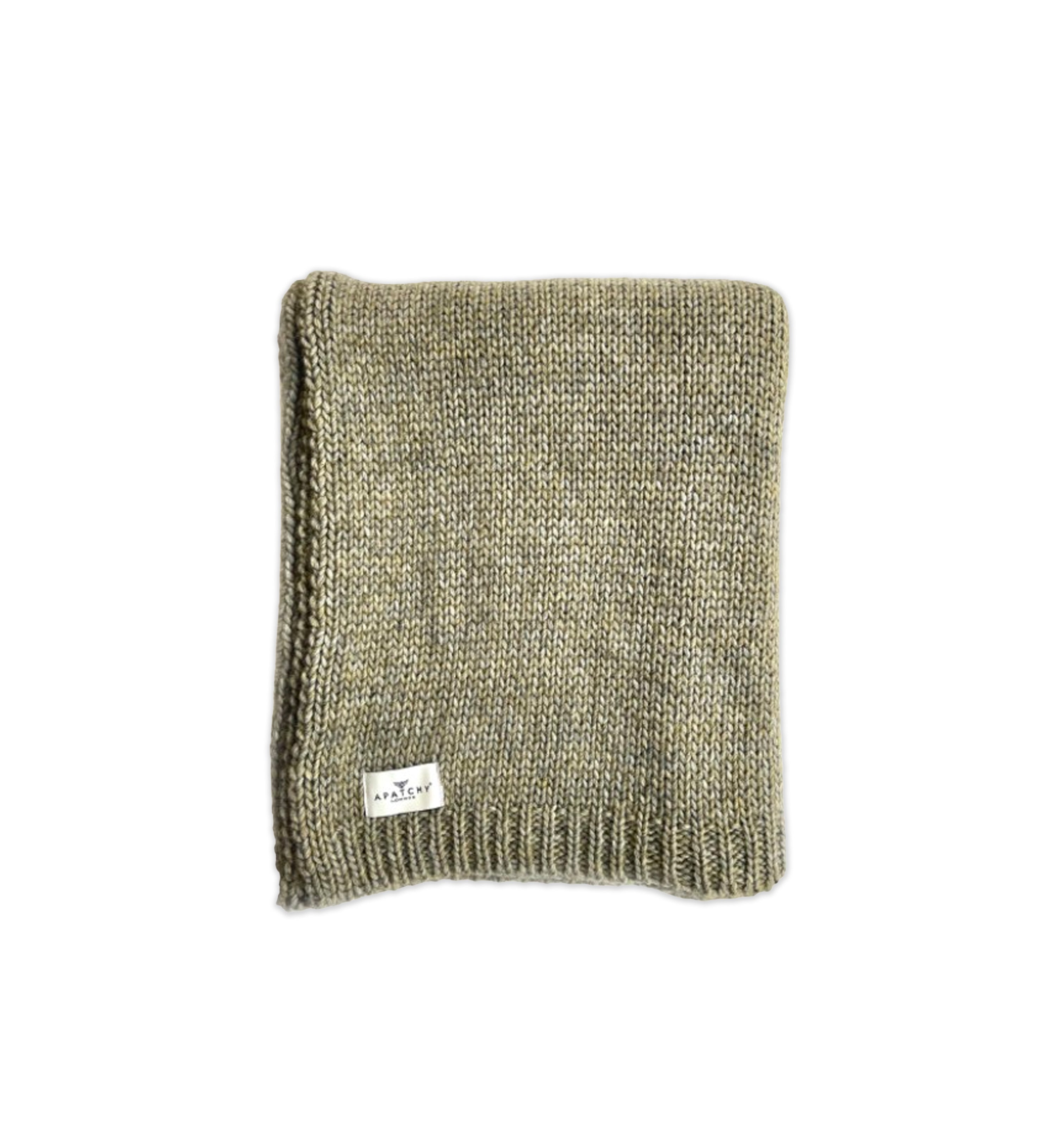 Knitted Alpaca Wool Throw