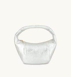 The Jasmine Silver Leather Bag