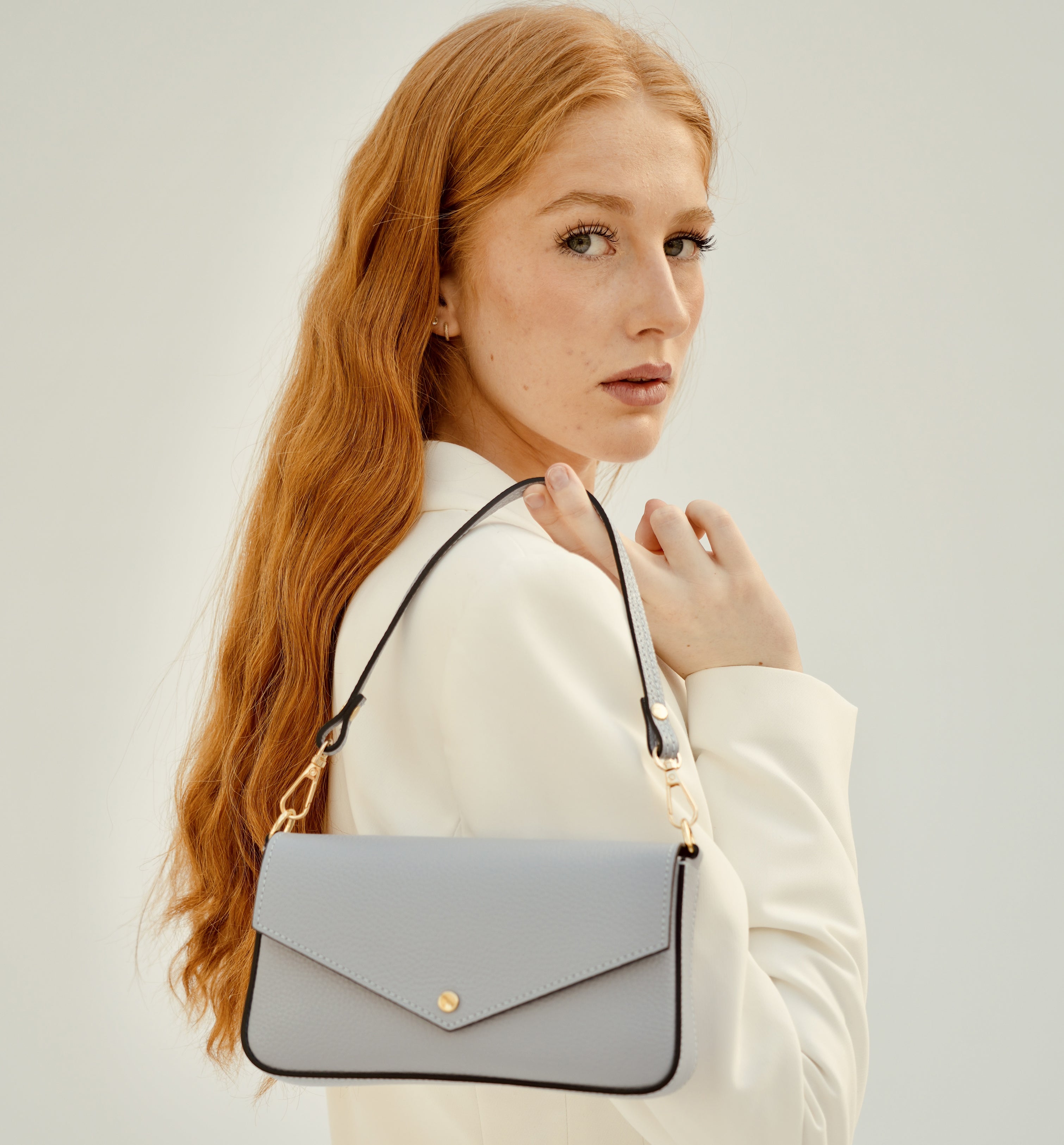 The Munro Sky Leather Shoulder Bag