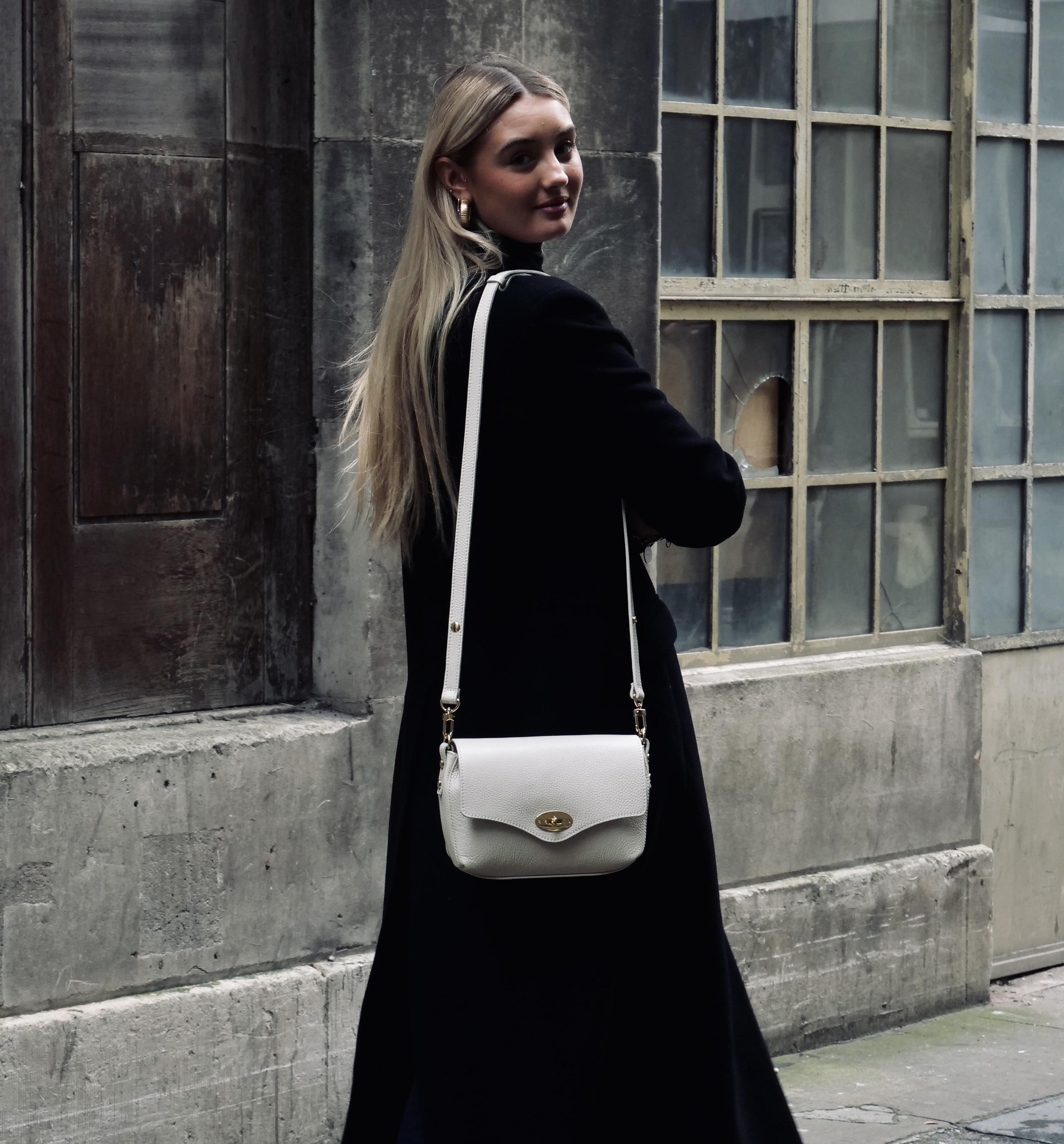 The Maddie Midi Stone Leather Bag