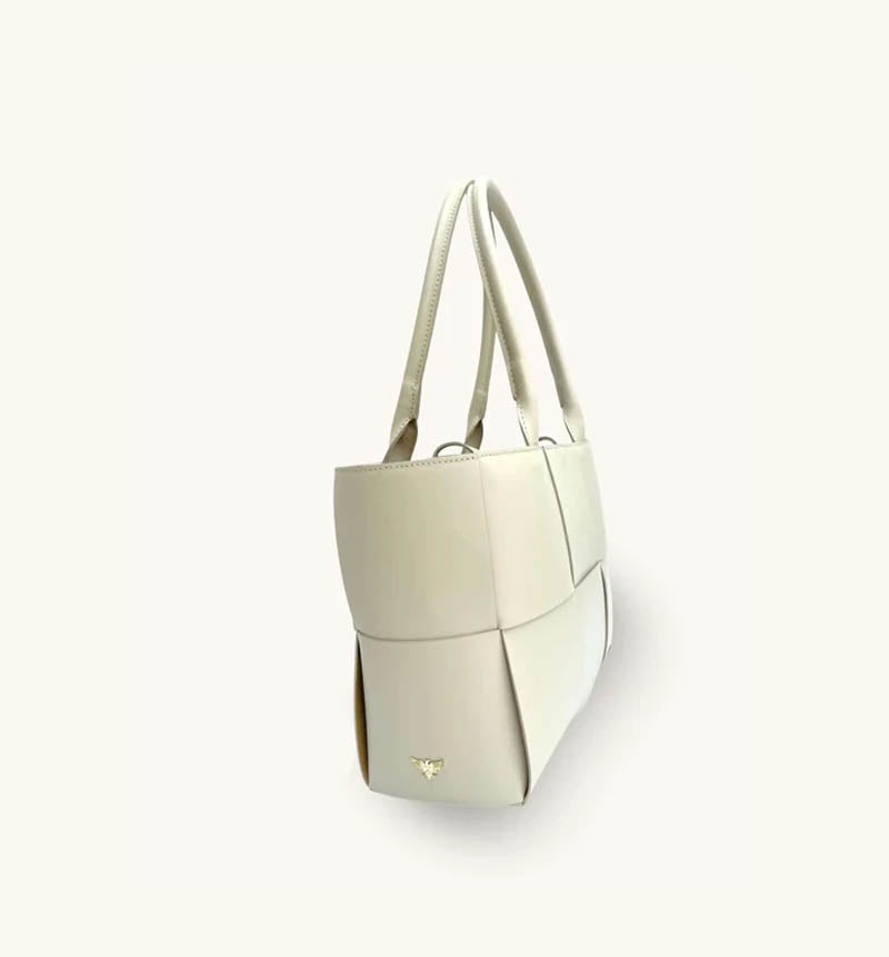 The Tori Stone Leather Tote