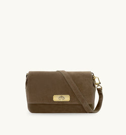 The Maisie Midi Suede Bag