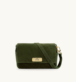 The Maisie Midi Suede Bag